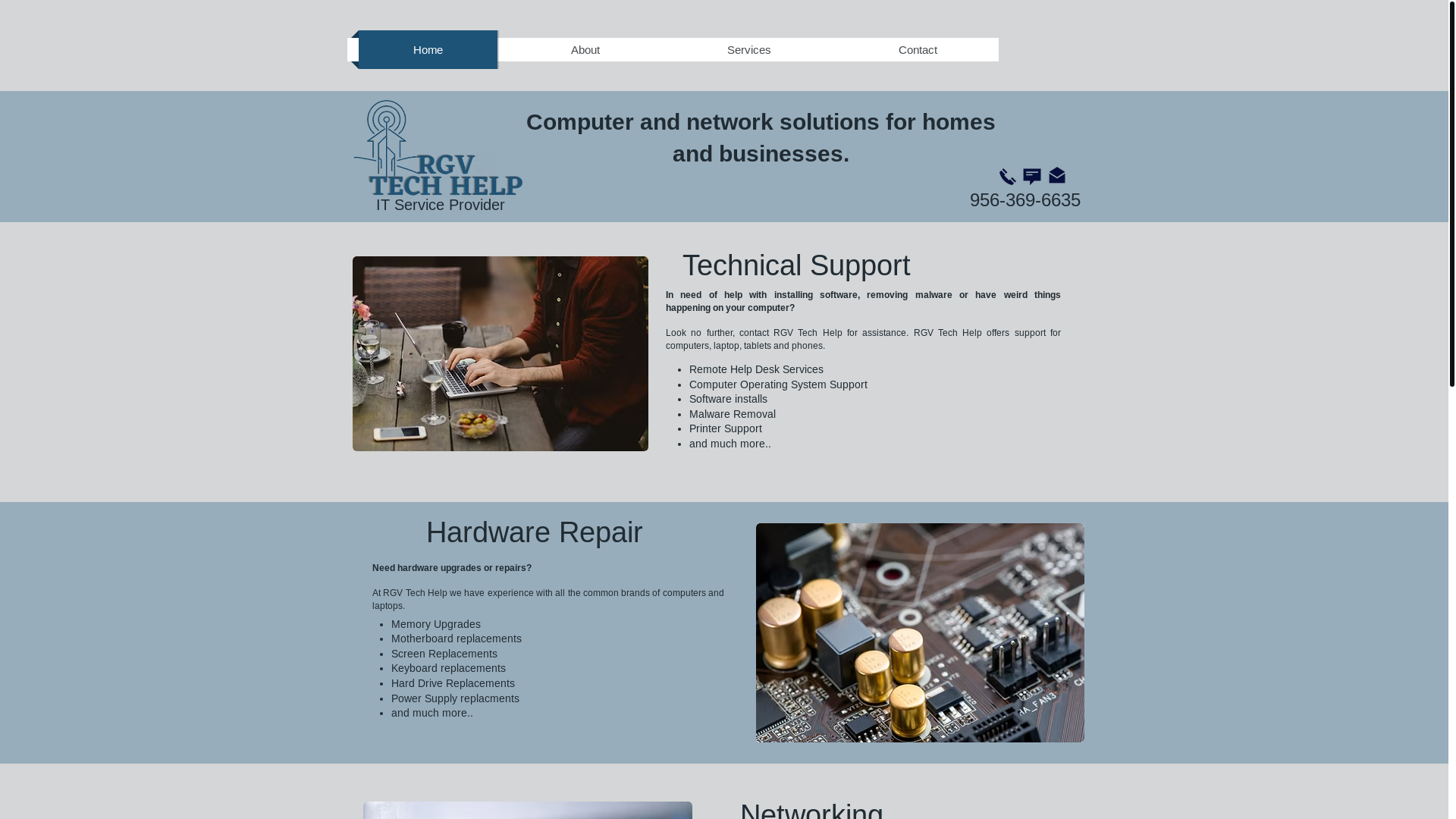 website screenshot of https://travisvalley.tech/