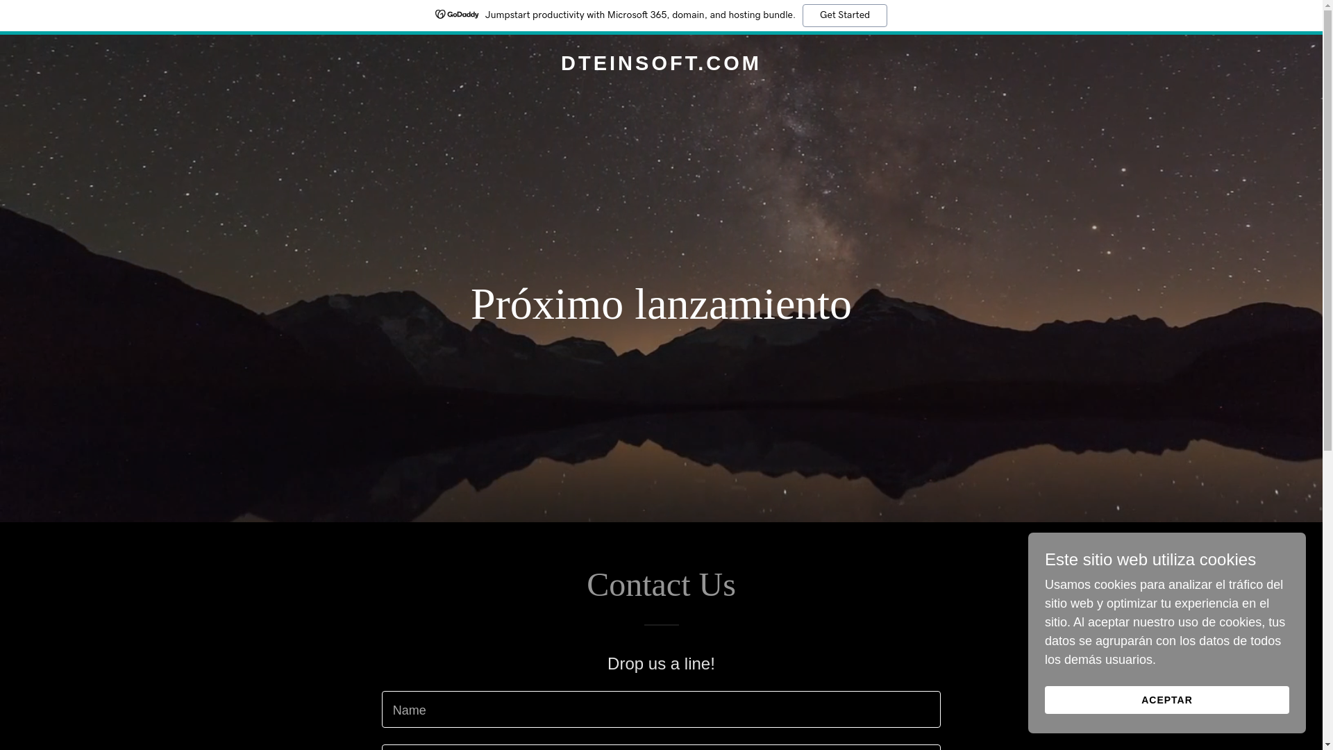 website screenshot of https://dteinsoft.com/