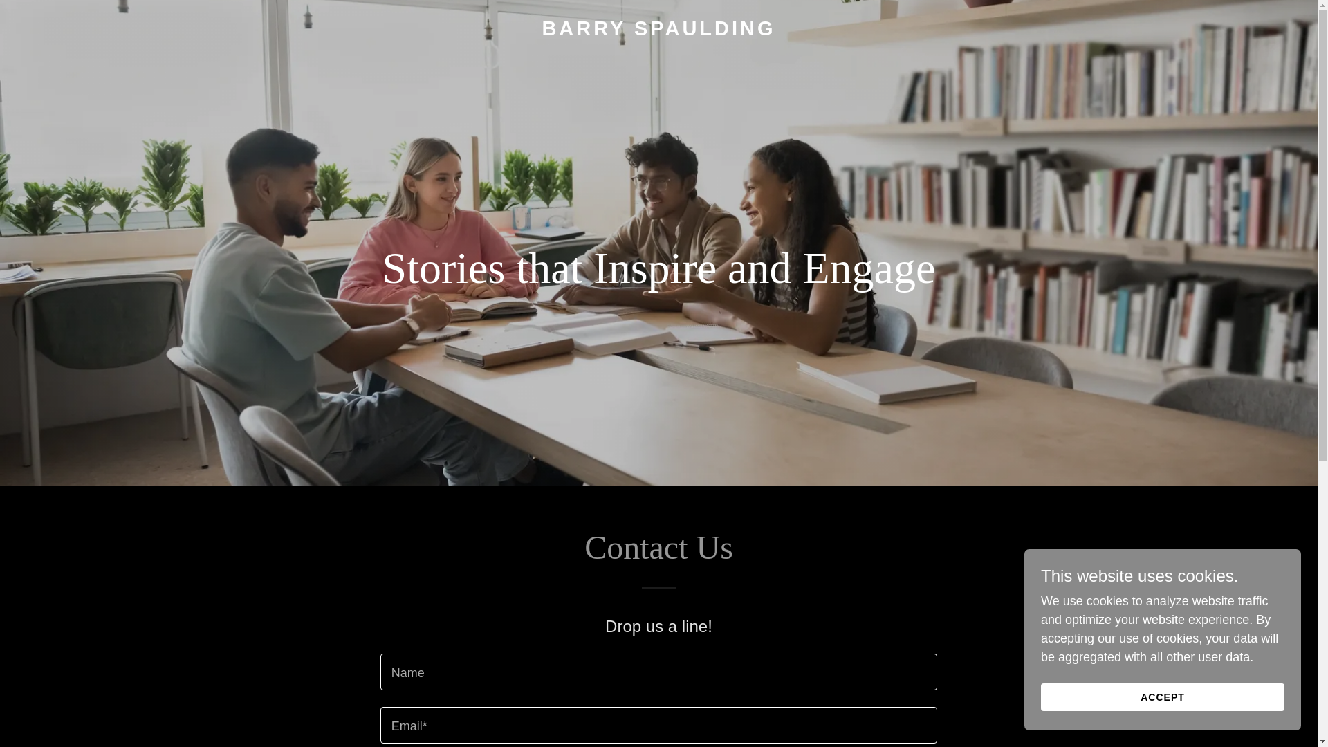 website screenshot of https://authorbarryspaulding.com/