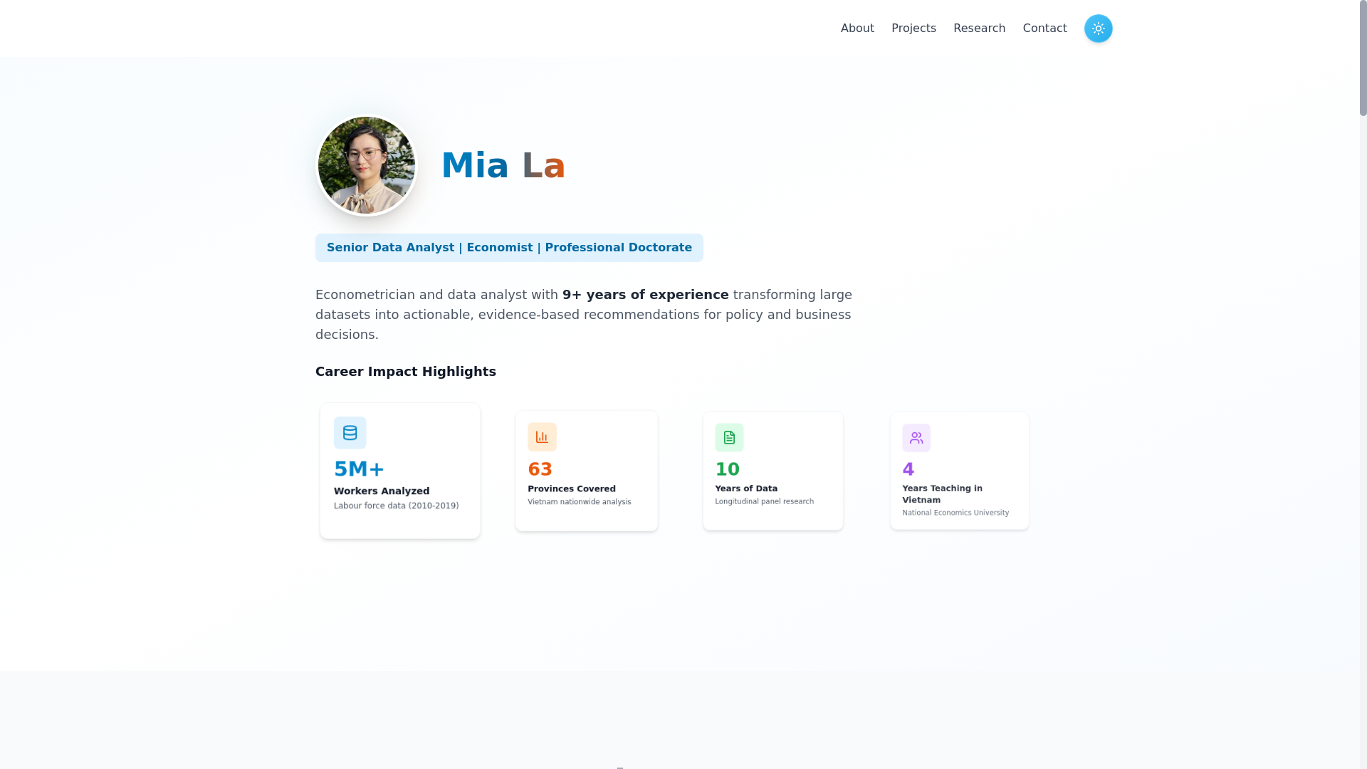website screenshot of https://miala-profile.com/