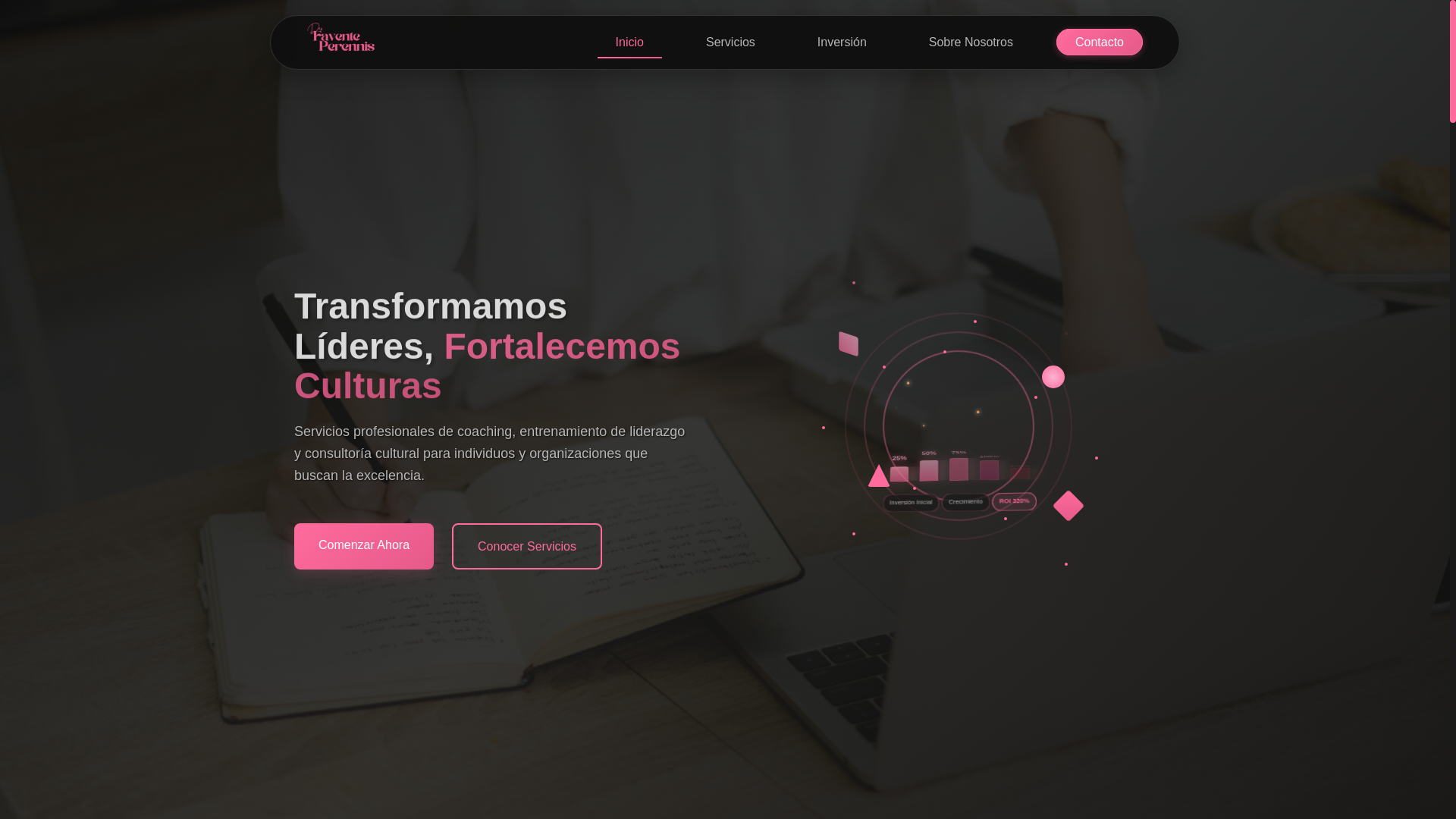 website screenshot of https://deofaventeperennis.com/