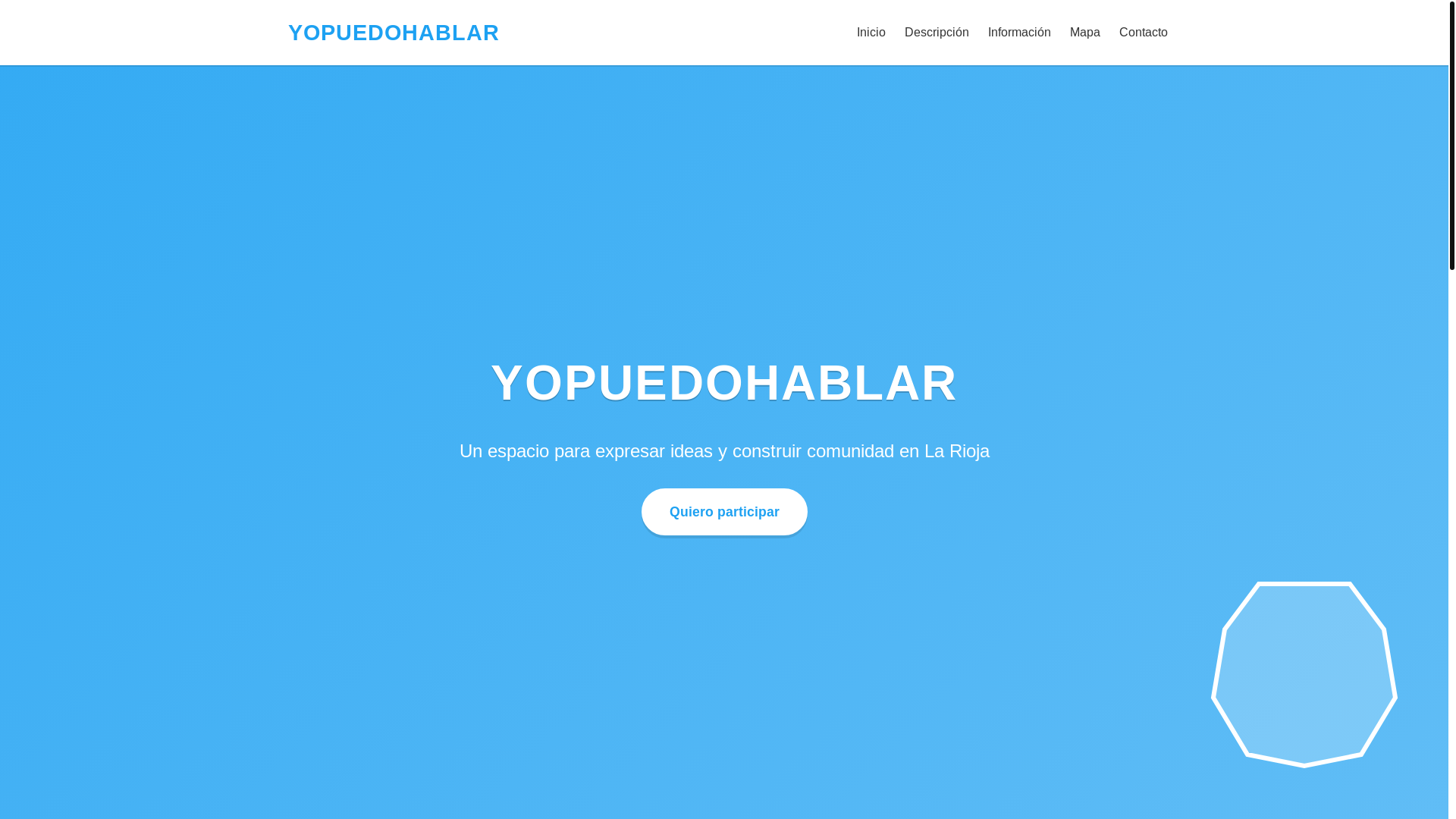 website screenshot of https://yopuedohablar.com/