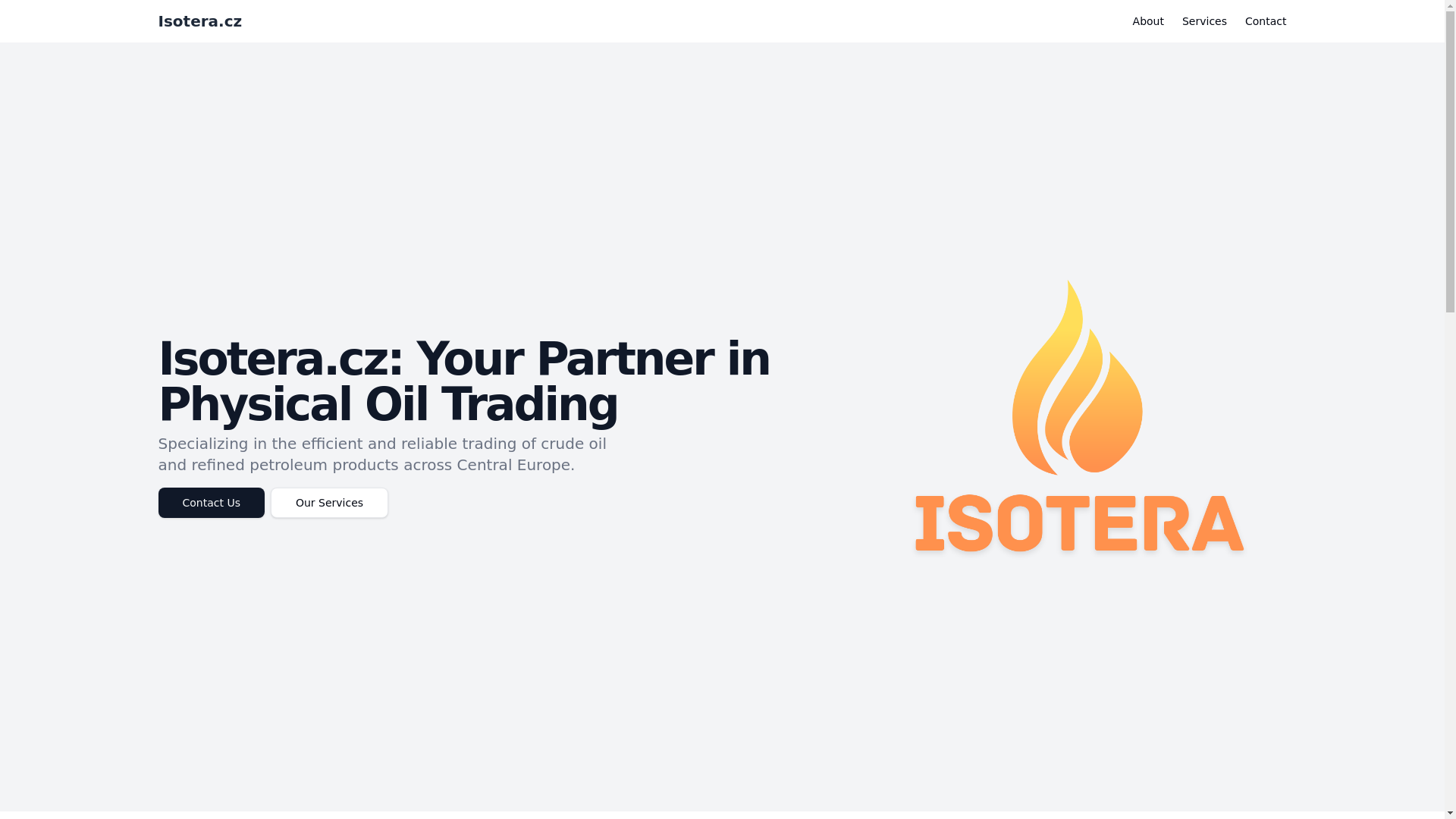 website screenshot of https://isoteracz.pages.dev/