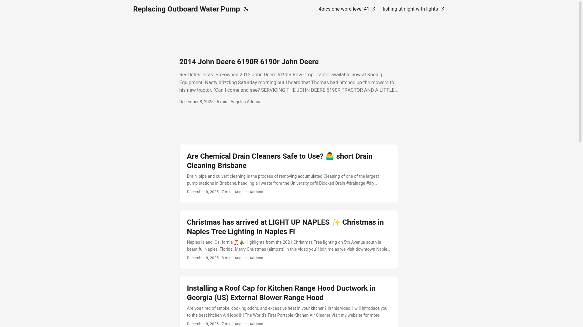 website screenshot of https://replacingoutboardwaterpump2.pages.dev/