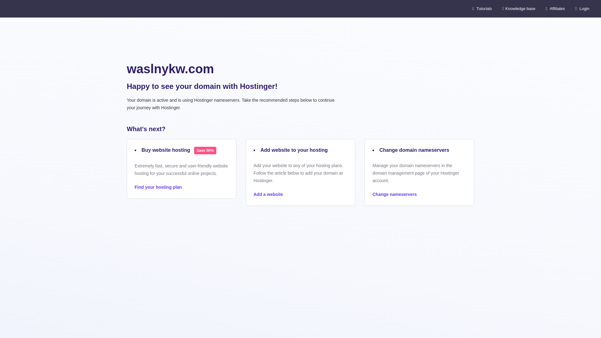 website screenshot of https://waslnykw.com/