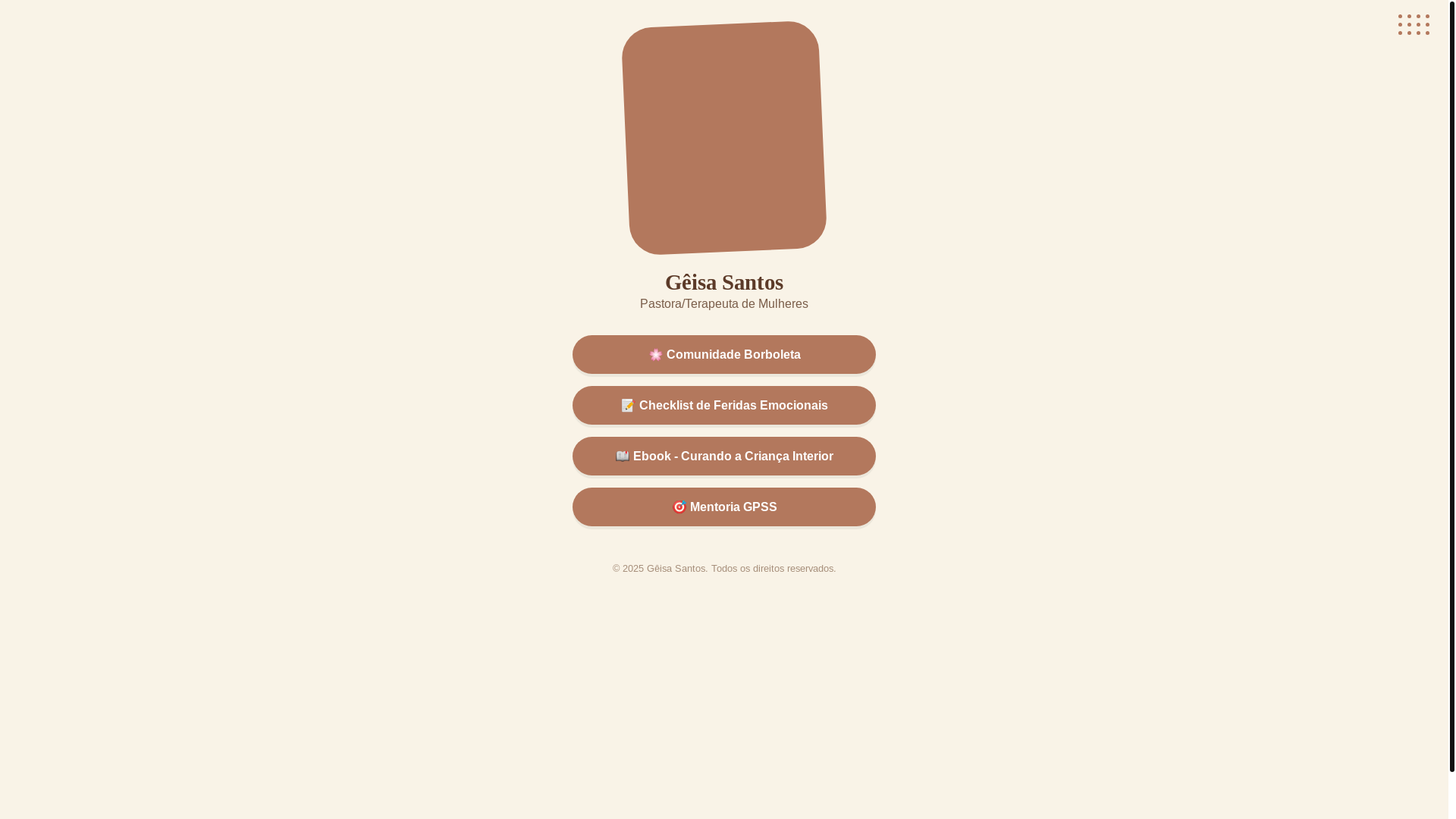 website screenshot of https://geisaportelas.com.br/