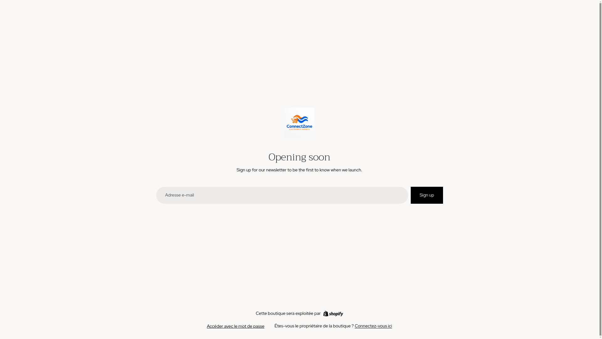 website screenshot of https://connectzone.shop/