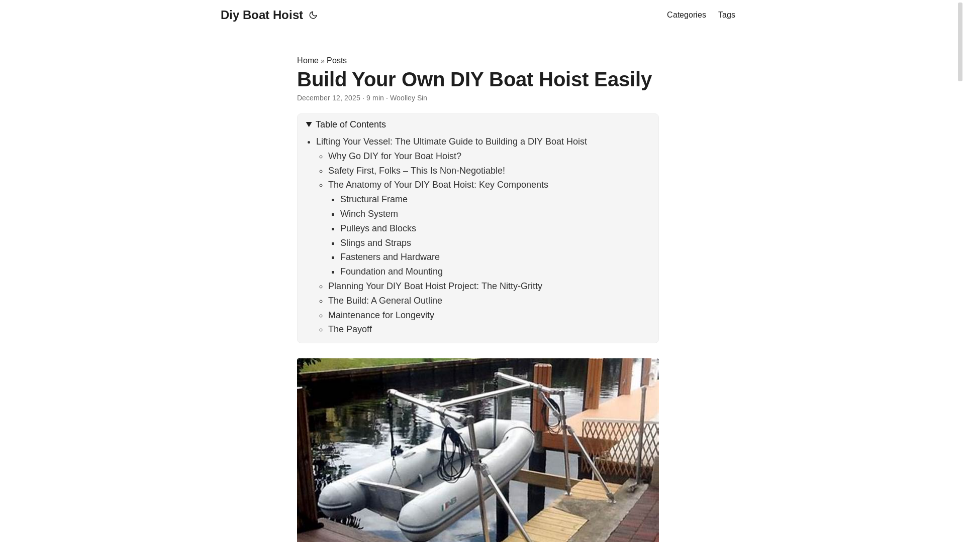 website screenshot of https://diyboathoist5.pages.dev/