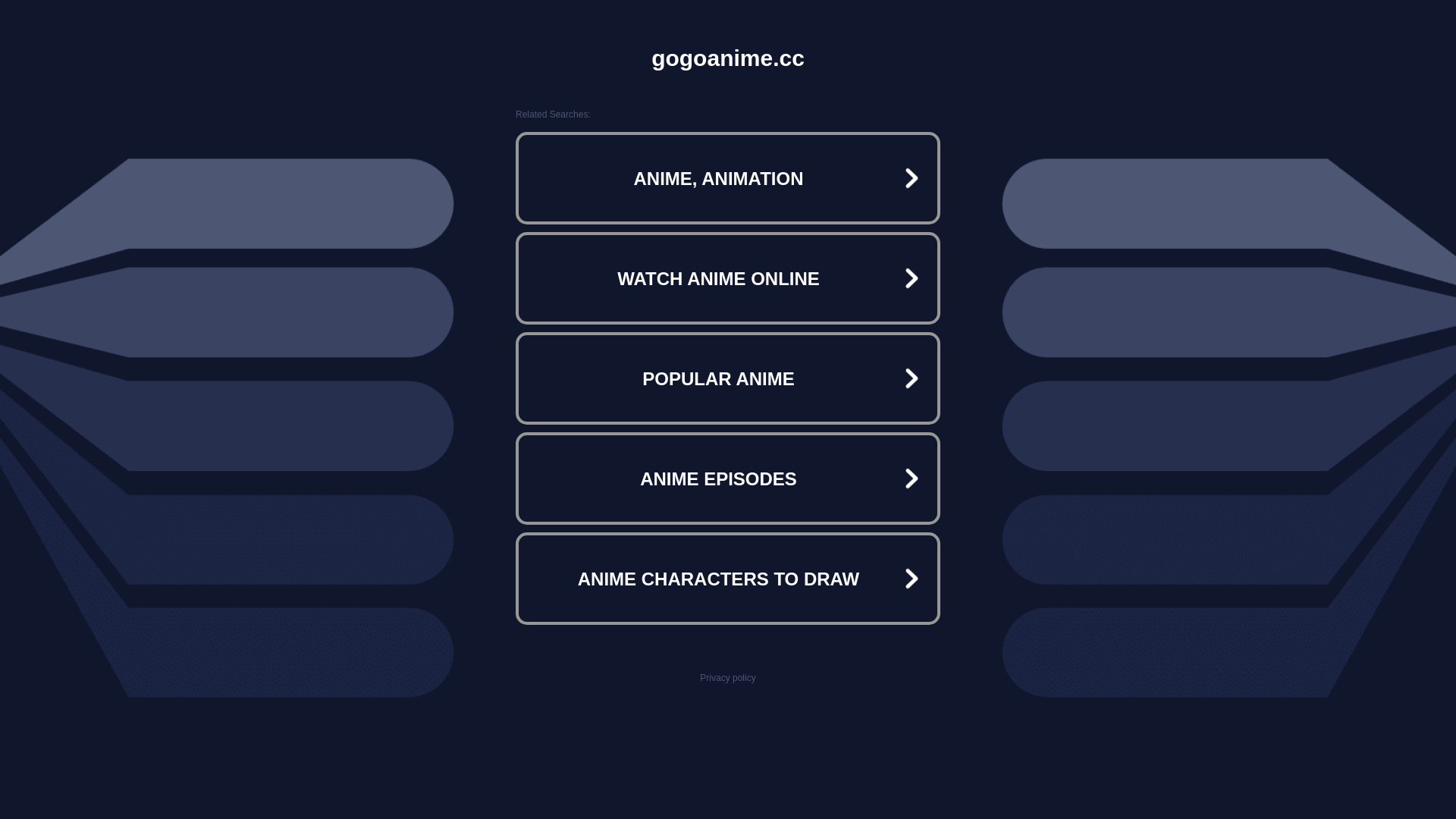 website screenshot of https://gogoanime.cc/