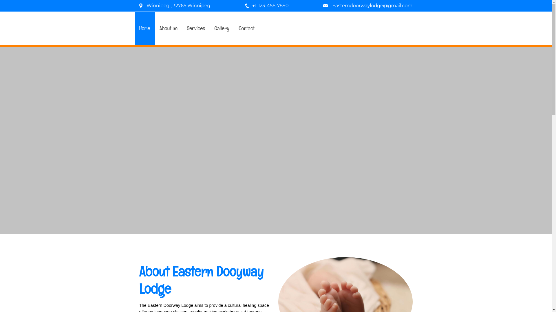 website screenshot of https://easterndoorwaylodge.ca/