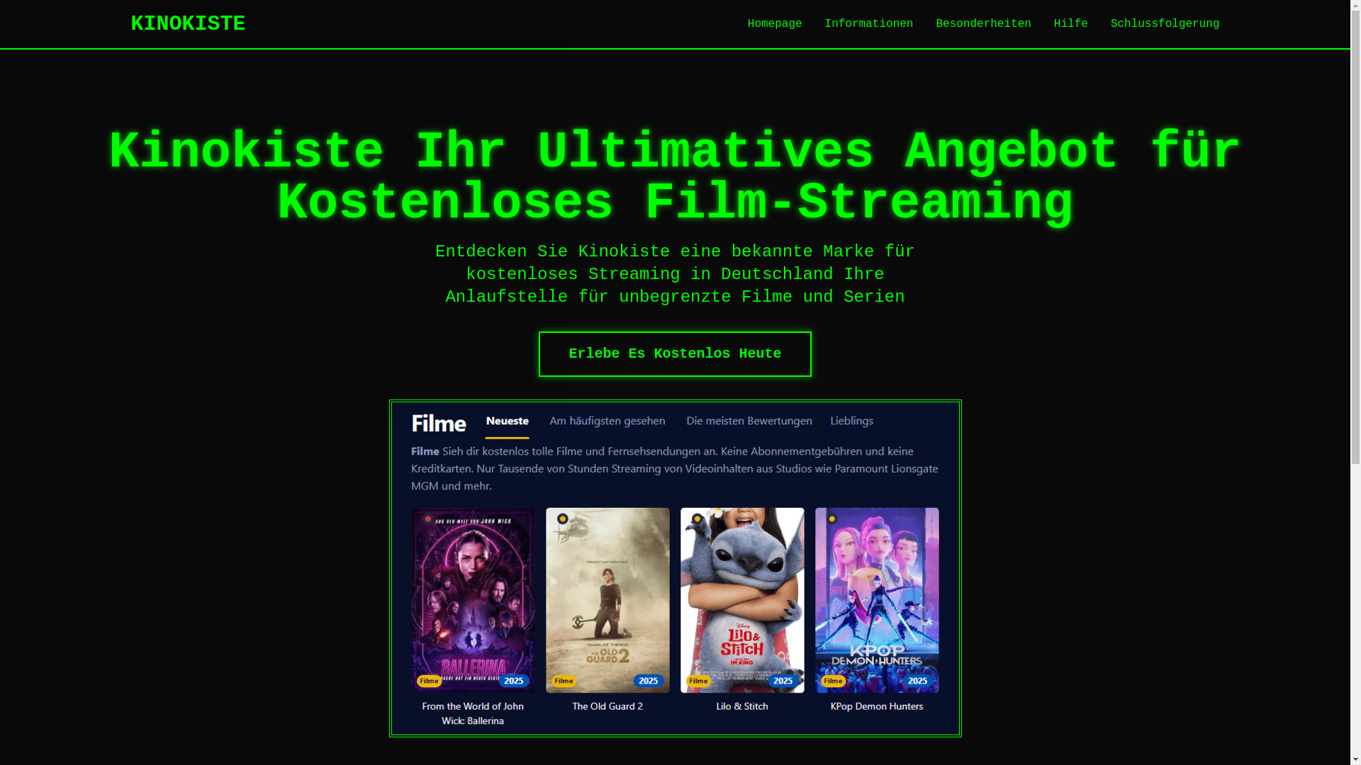 website screenshot of https://kinokiste-zpi2.pages.dev/