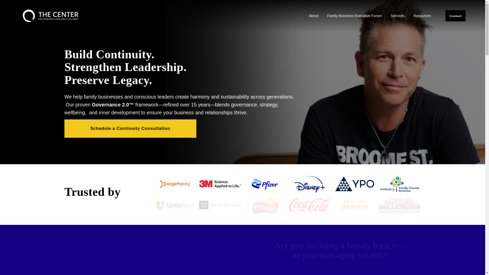 website screenshot of https://allconsciousfamilybusiness.org/