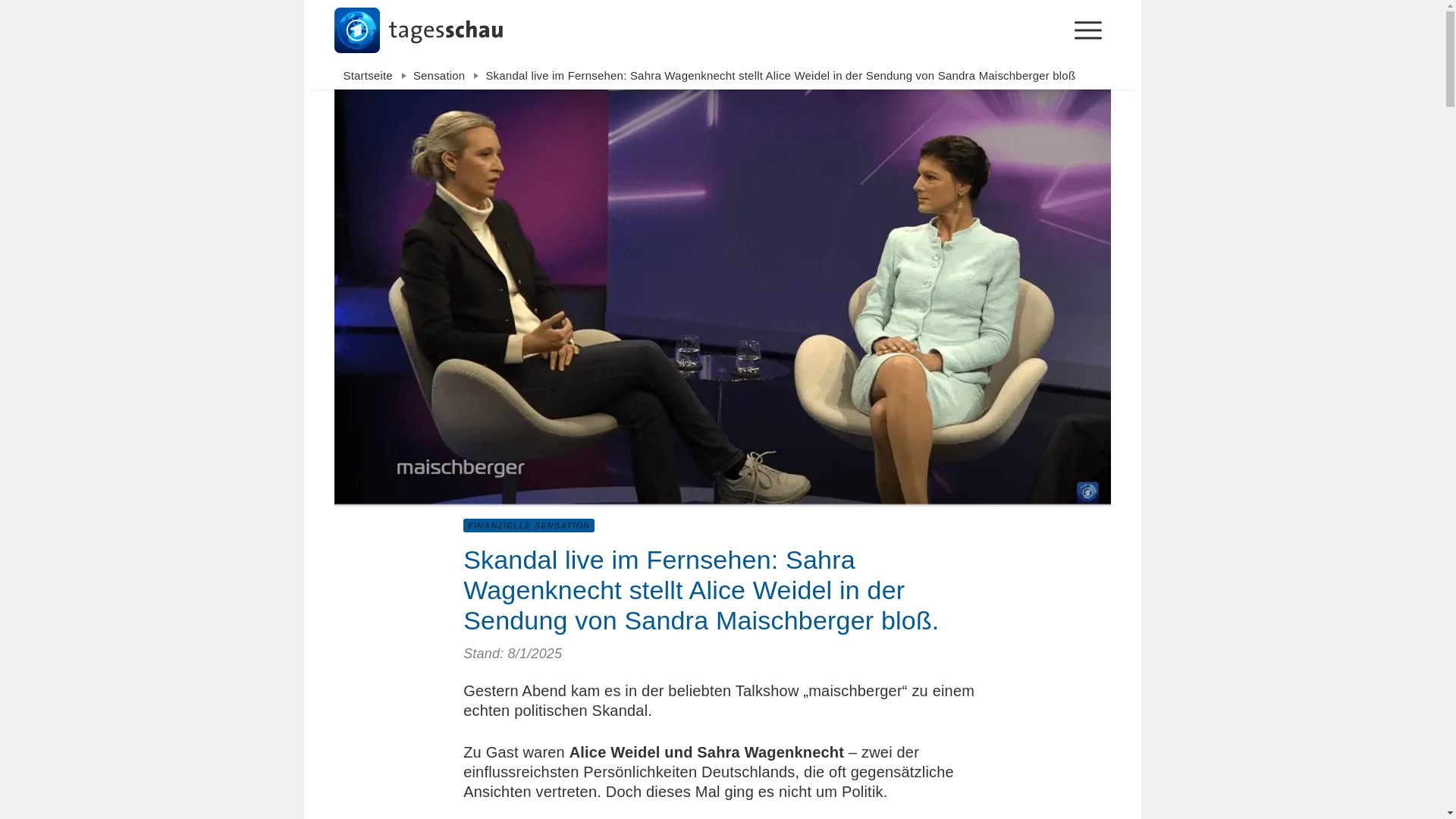 website screenshot of https://tagesschau2.pro/