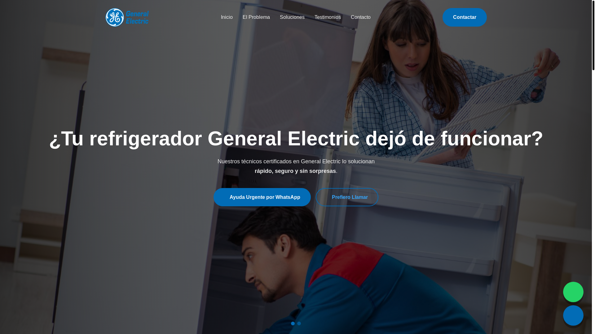 website screenshot of https://asistenciatecnicageneralelectric.com/