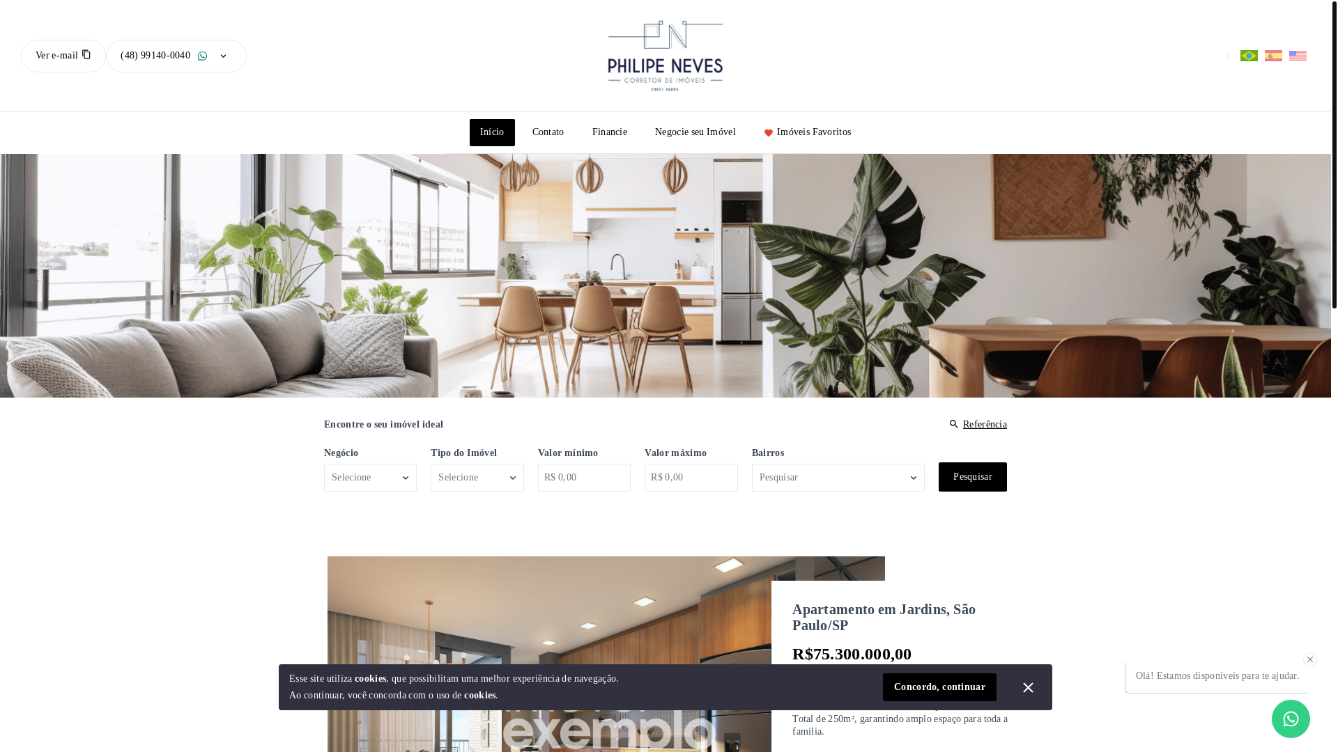 website screenshot of https://meuapefloripa.com.br/