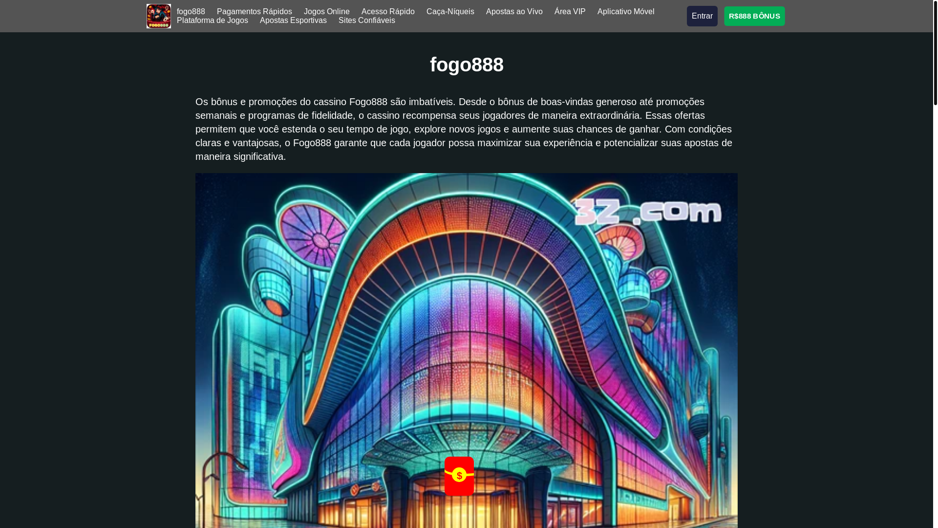 website screenshot of https://fogo888com.com/