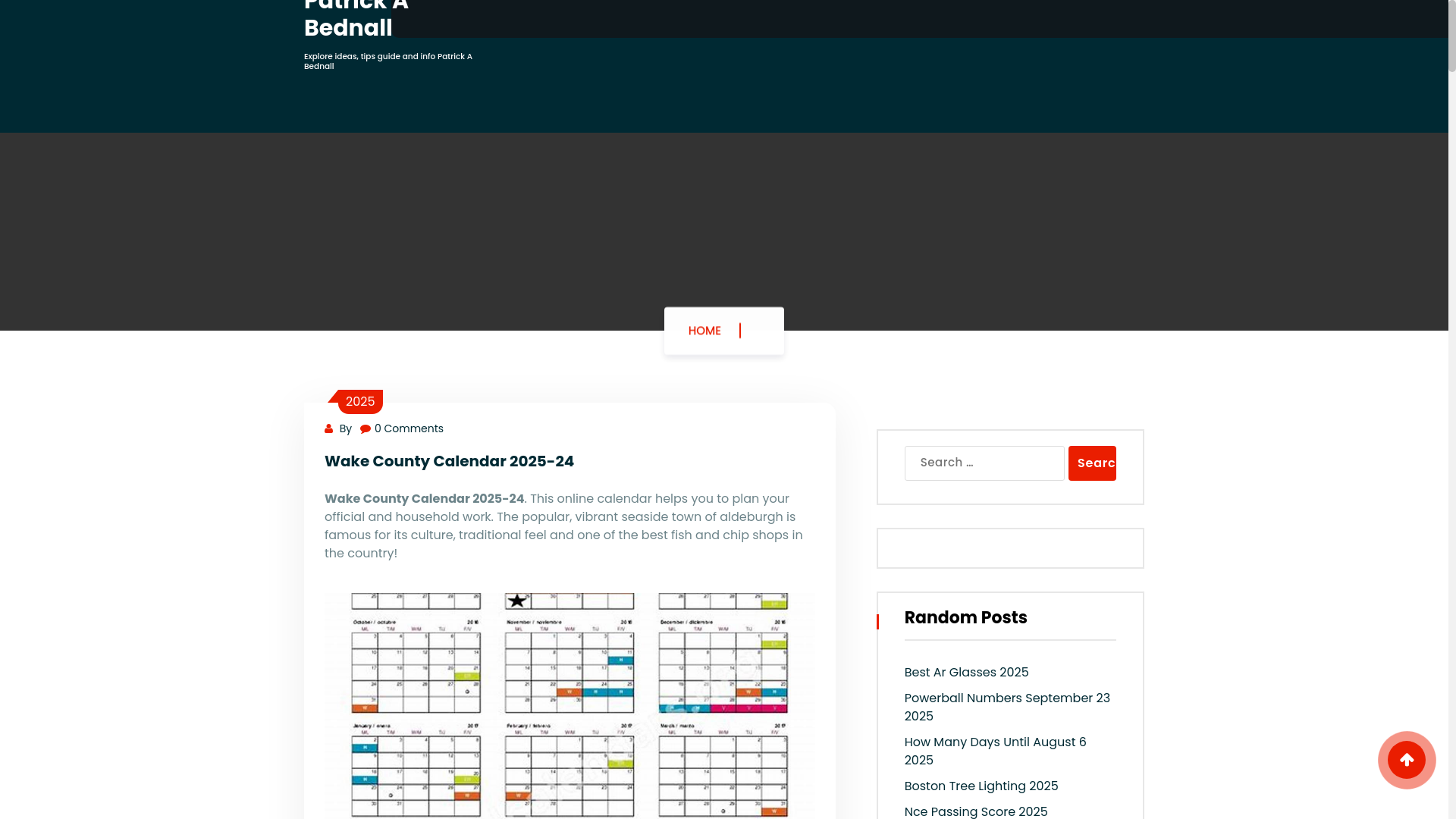 website screenshot of https://patrickabednall.pages.dev/