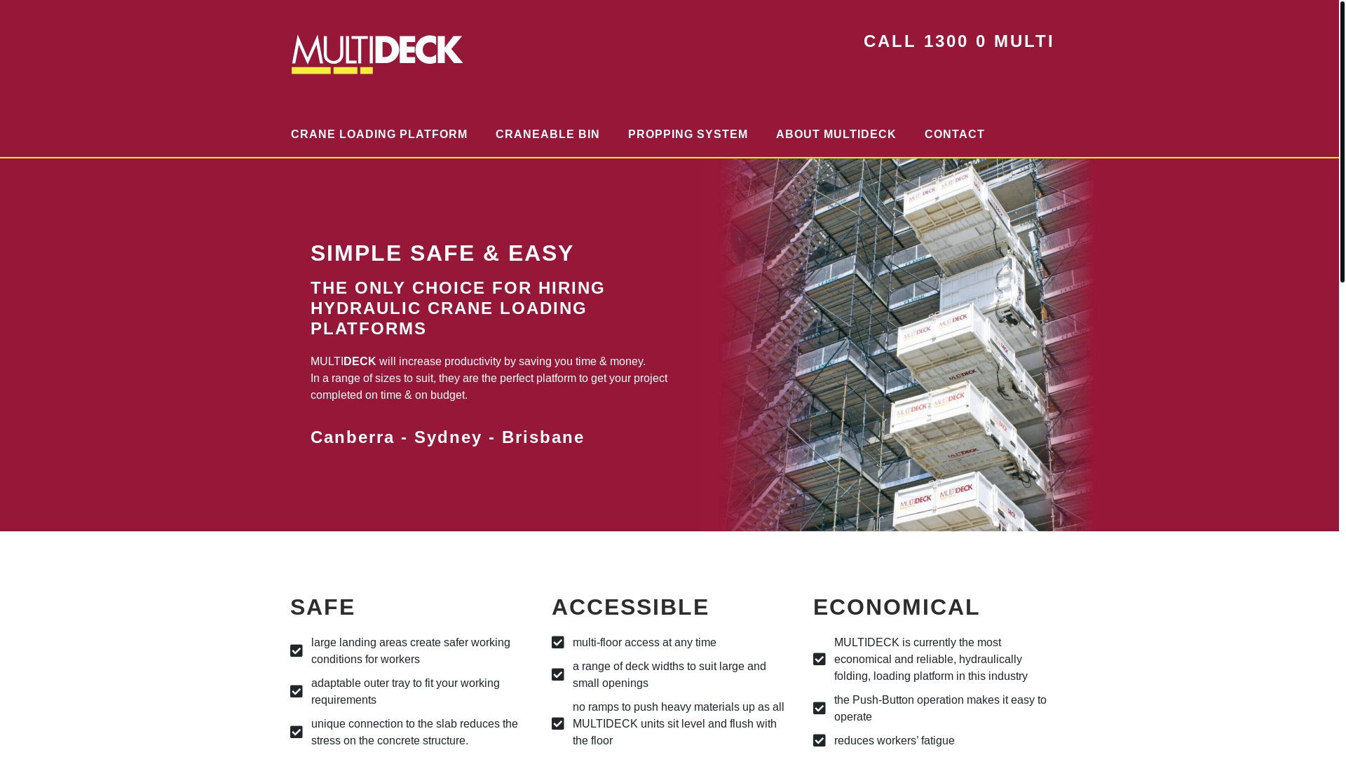 website screenshot of https://multideck.online/