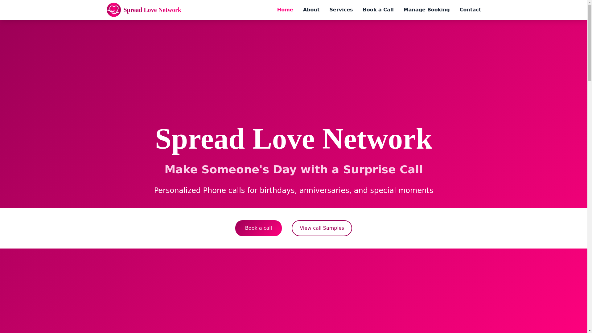 website screenshot of https://spreadlovenetwork.com/