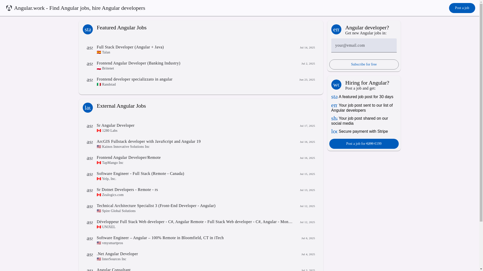 website screenshot of https://angular-work.pages.dev/