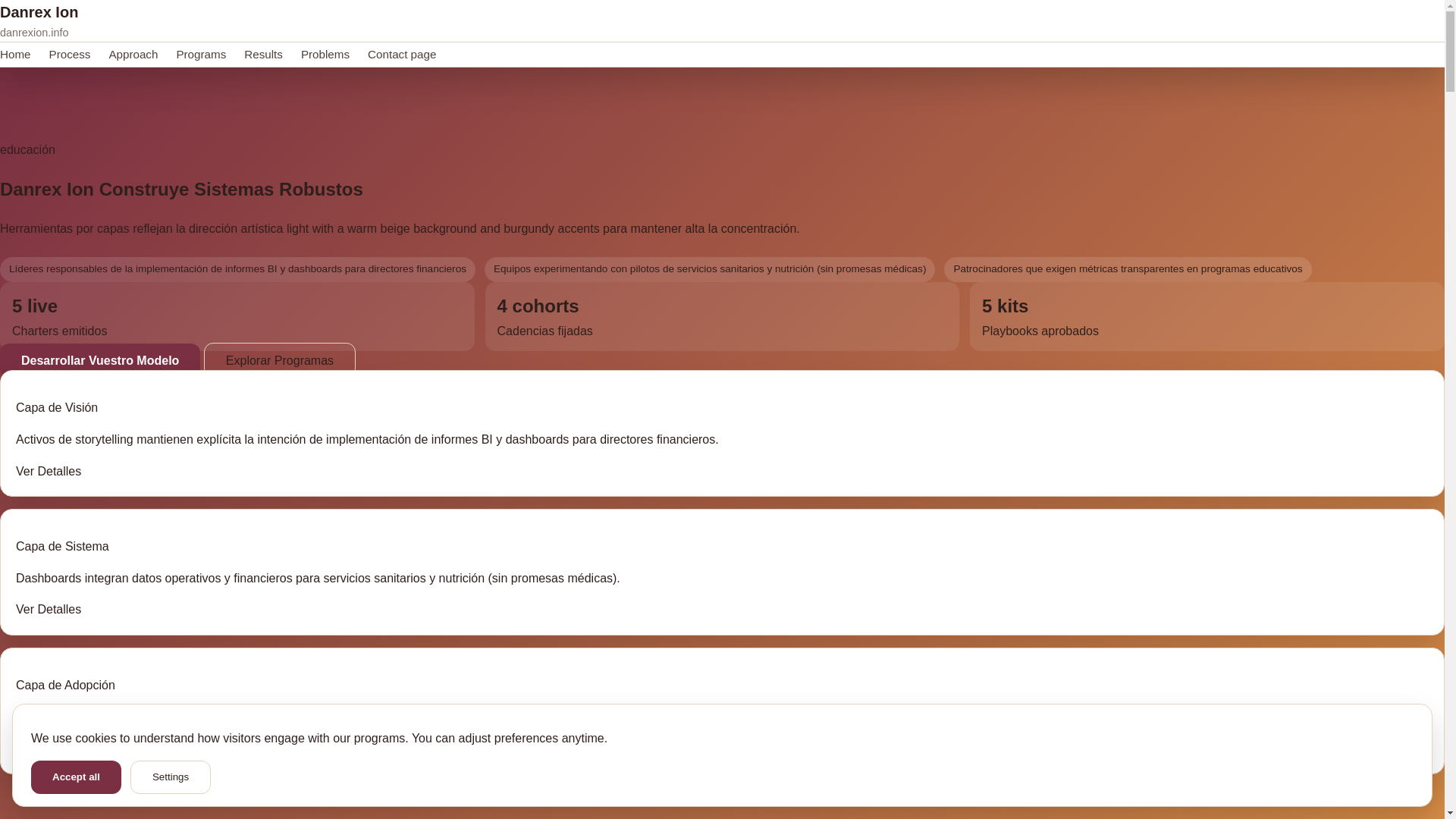 website screenshot of https://danrexion.info/