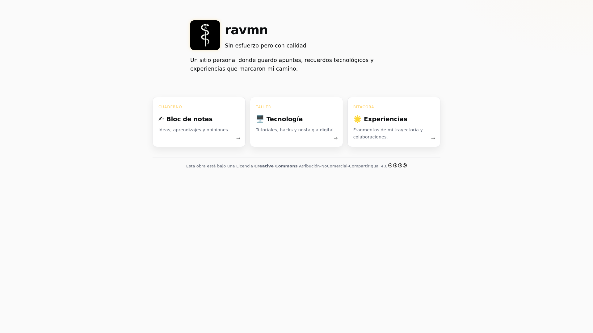 website screenshot of https://ravmn.pages.dev/