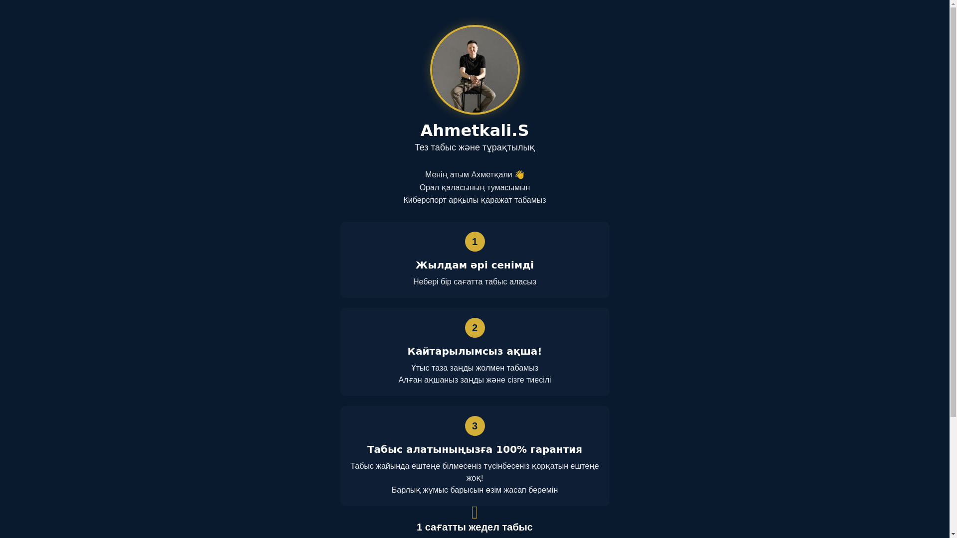 website screenshot of https://ahmetkali.site/