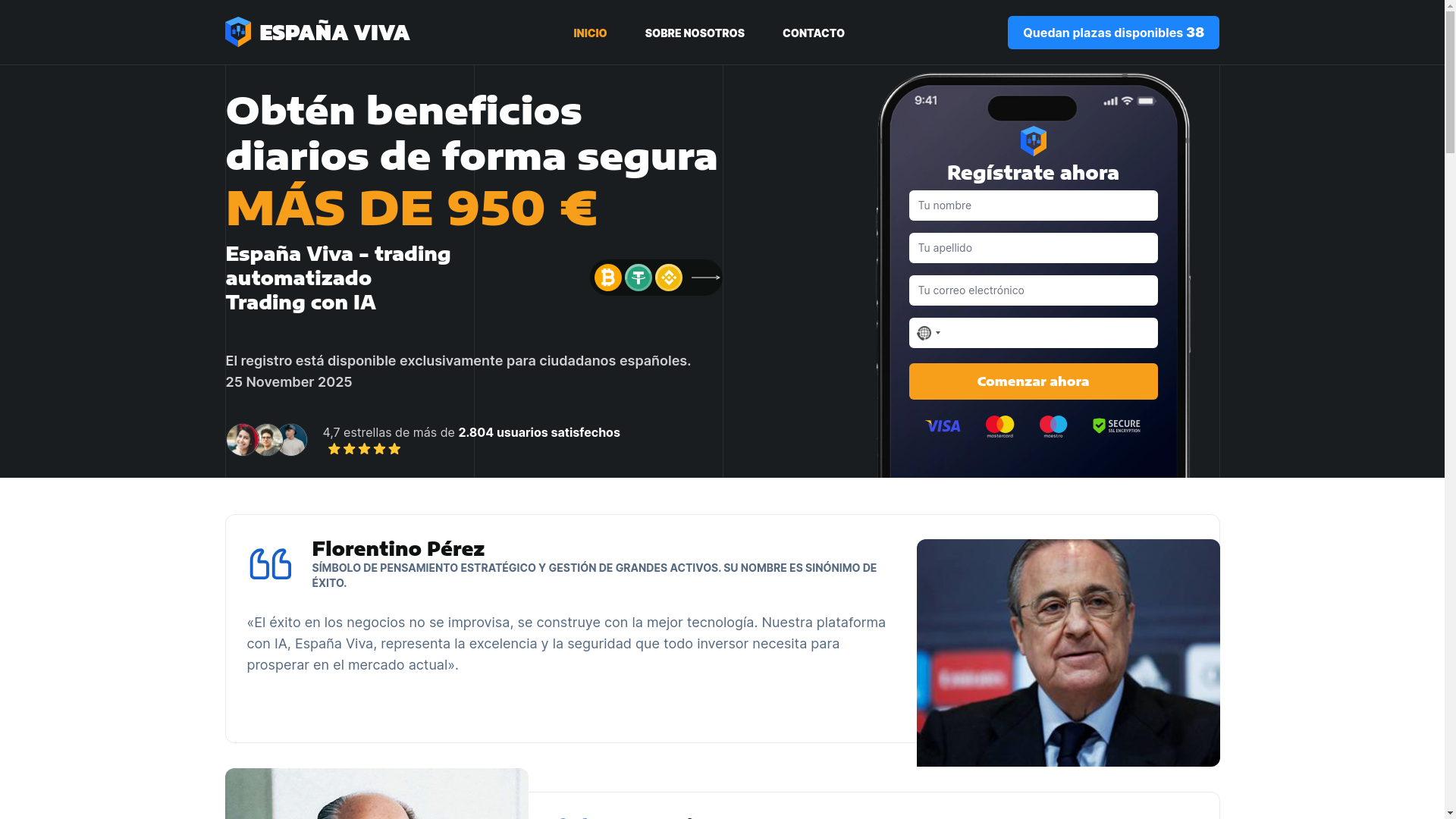 website screenshot of https://espana-viva.com/