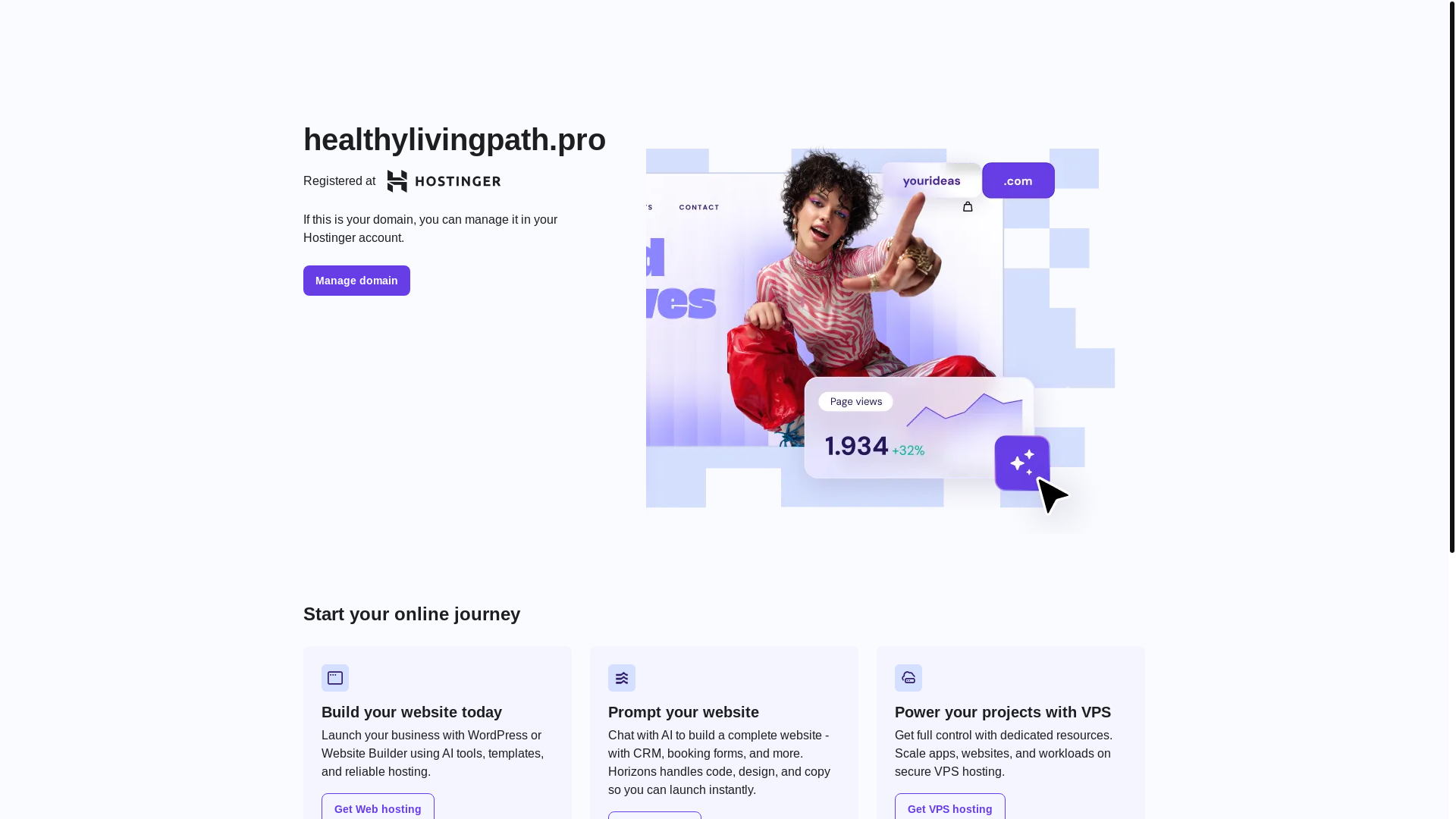 website screenshot of https://healthylivingpath.pro/
