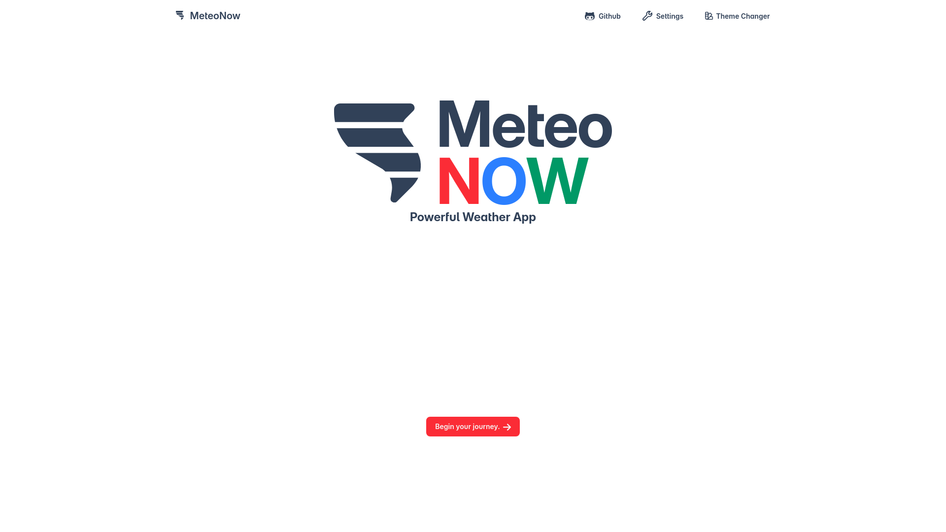 website screenshot of https://meteonow.pages.dev/