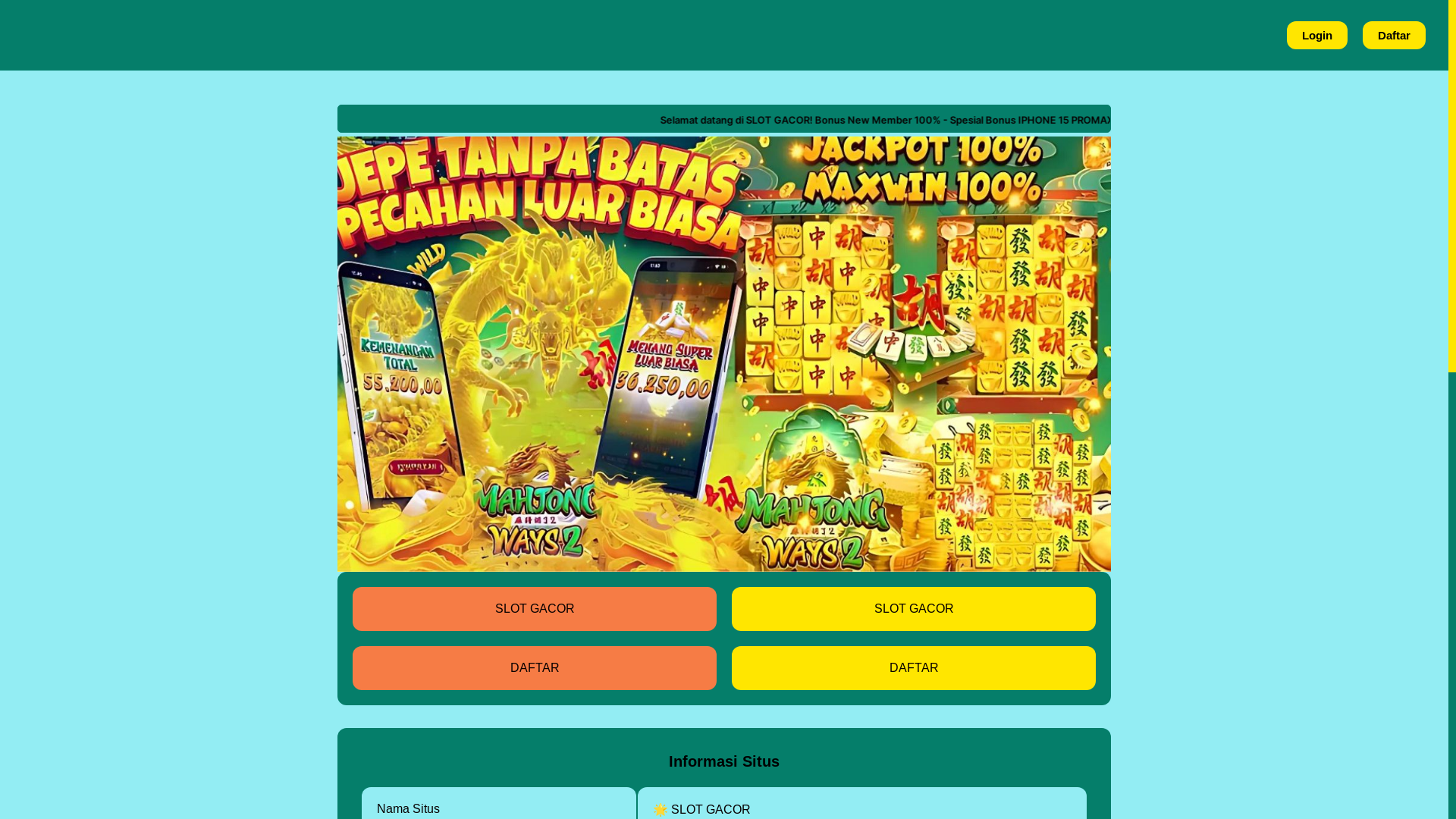 website screenshot of https://hantam-terus-bre.pages.dev/