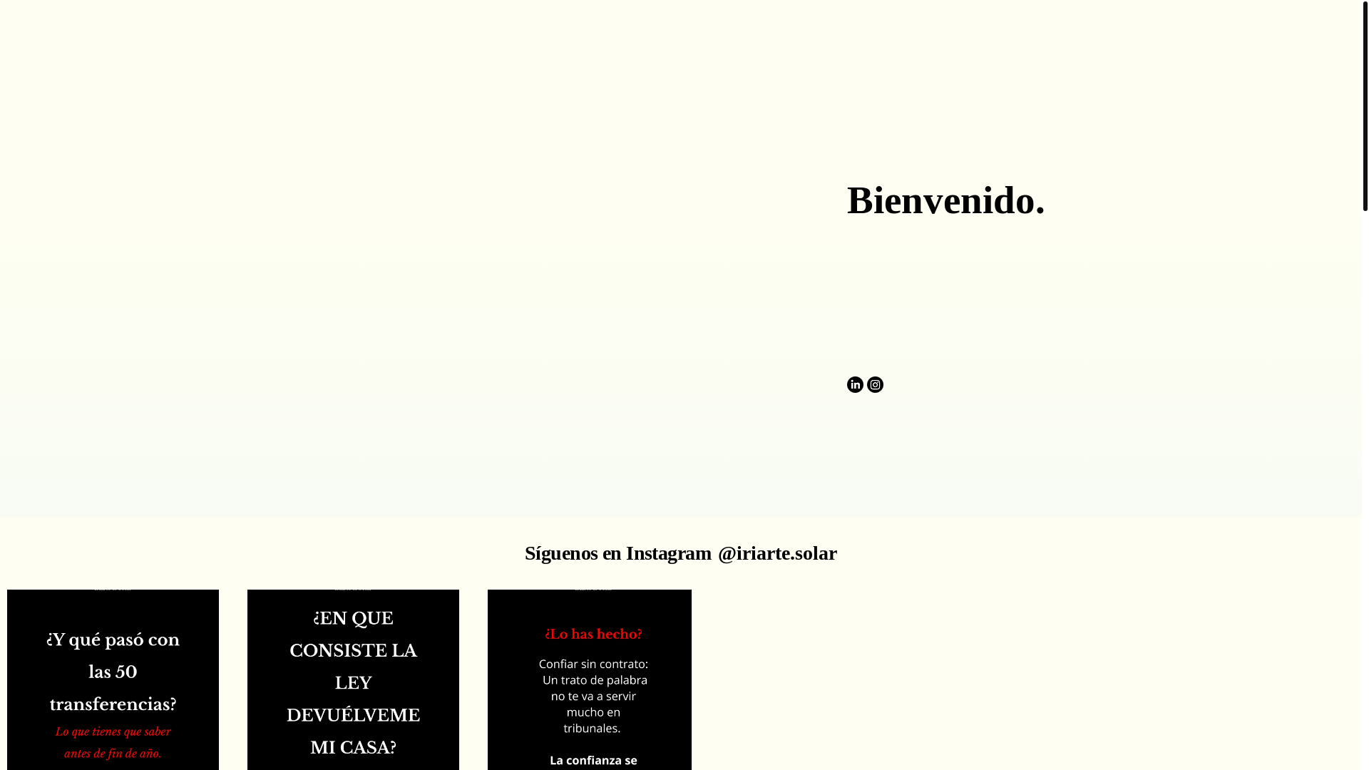 website screenshot of https://iriartesolar.cl/