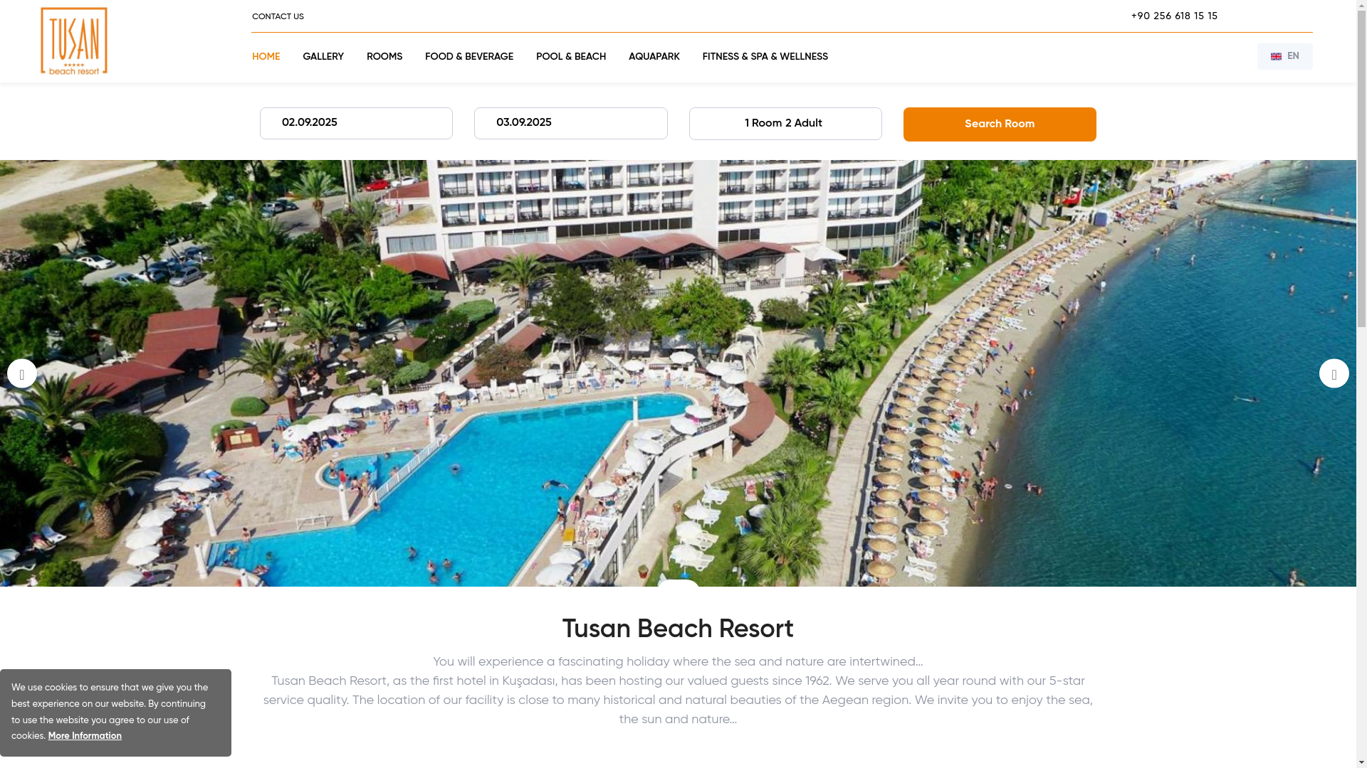 website screenshot of https://tusan.tr/