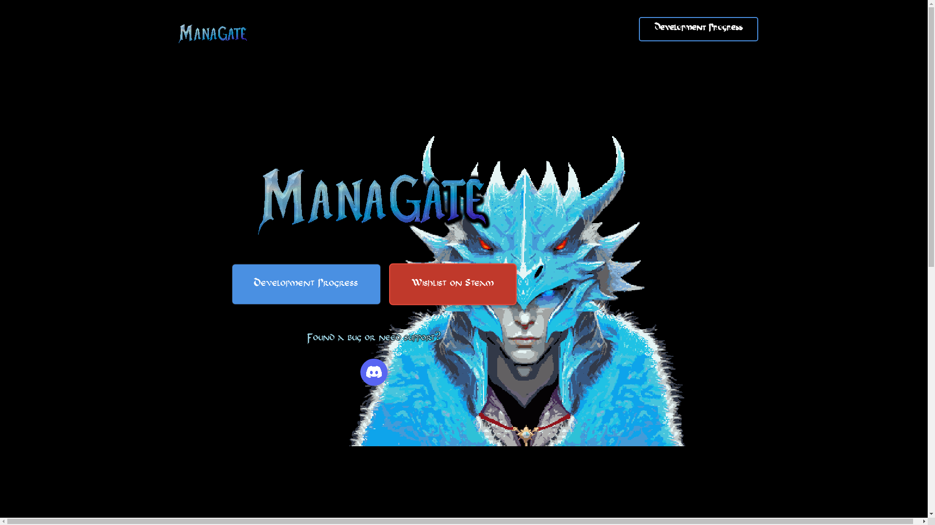 website screenshot of https://managate.pages.dev/