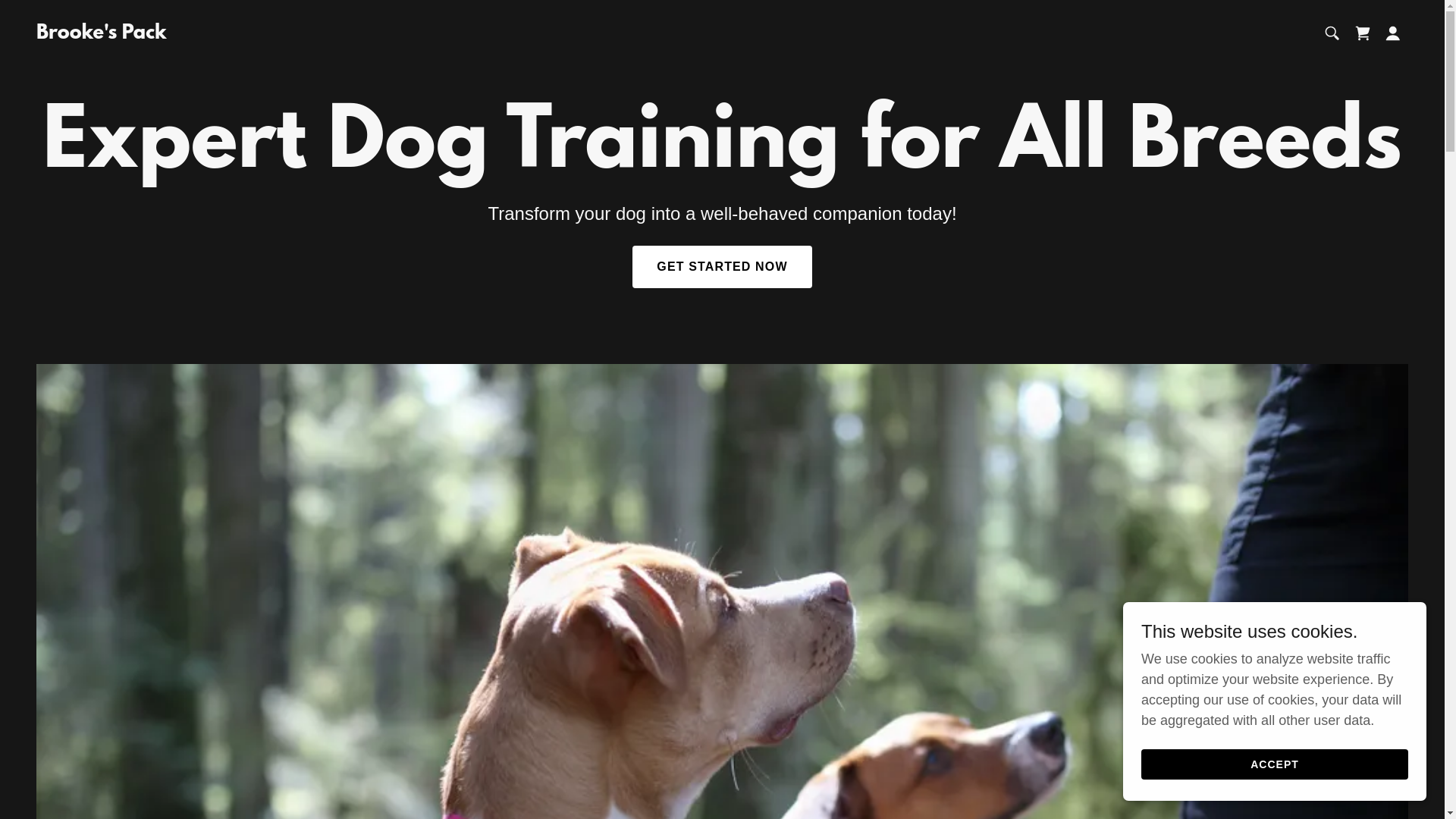 website screenshot of https://brookespack.com/