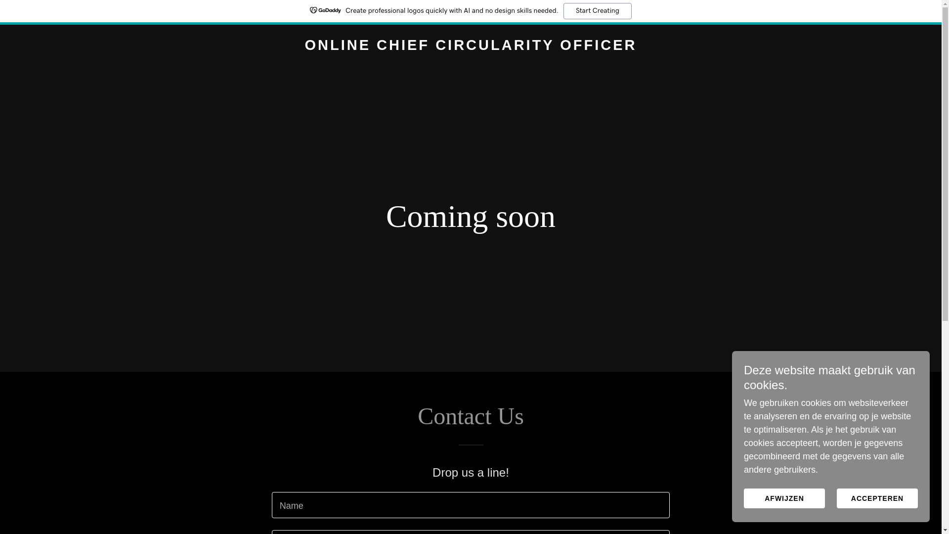 website screenshot of https://chiefcircularity.com/