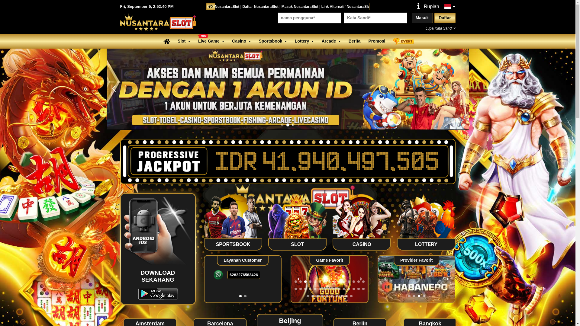 website screenshot of https://situsnusantara.me/