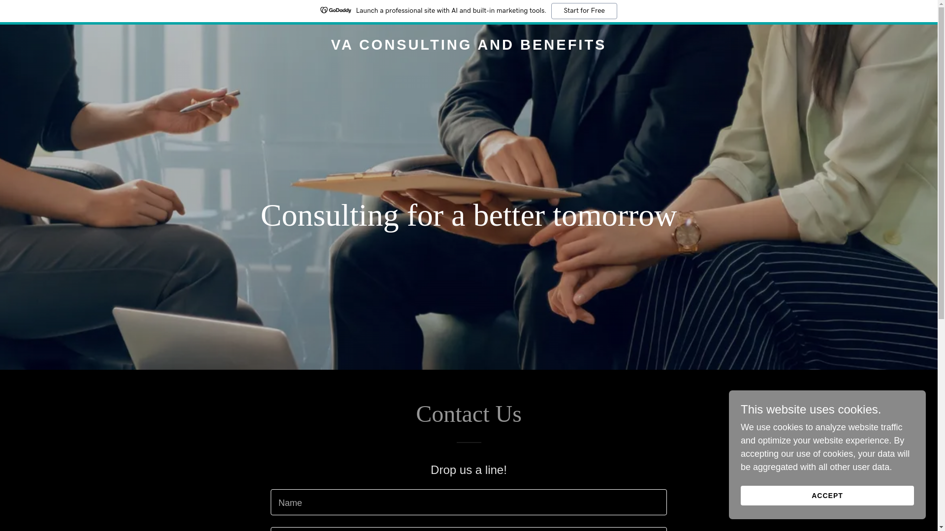 website screenshot of https://vaconsultingandbenefits.com/