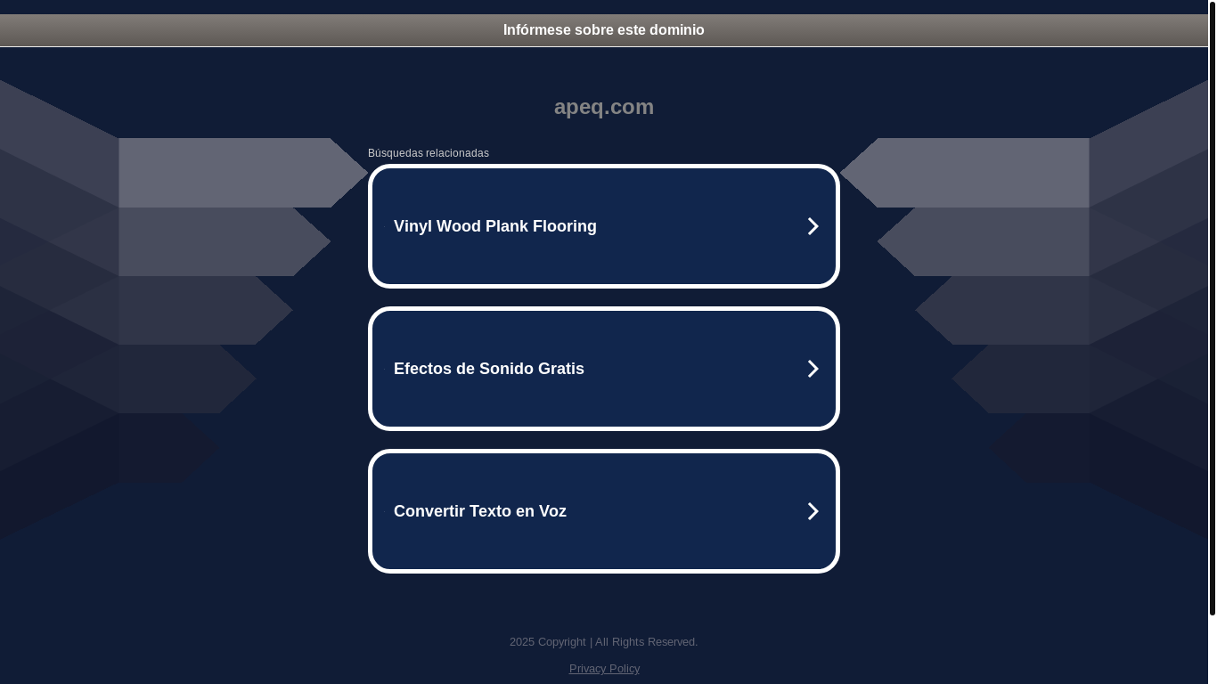 website screenshot of https://wcxcd.apeq.com