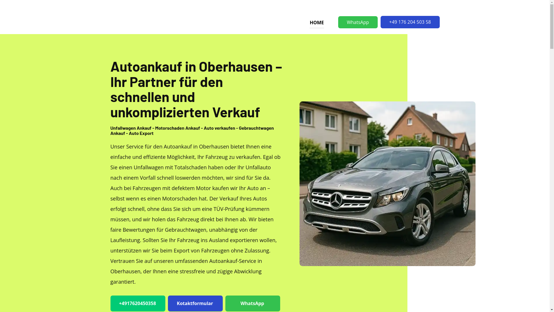 website screenshot of https://autoankauf-oberhausen-export.de/