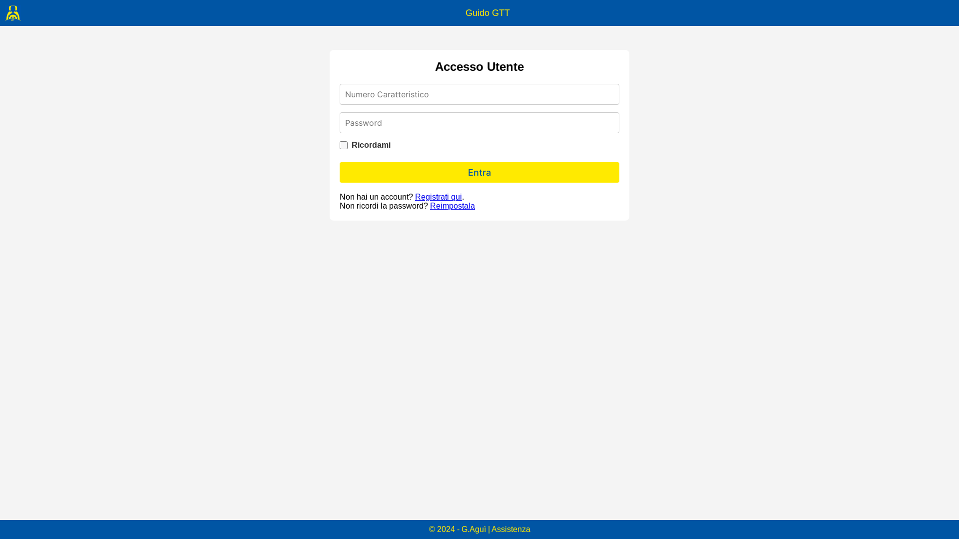 website screenshot of https://guidogtt.it/