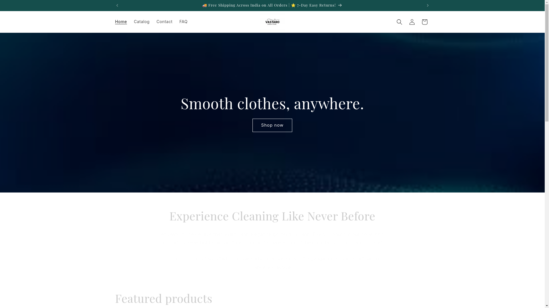 website screenshot of https://vastaros.com/