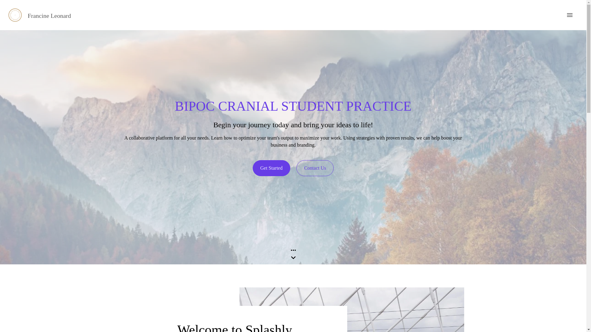 website screenshot of https://bipoc-cranial-student-practice.com/