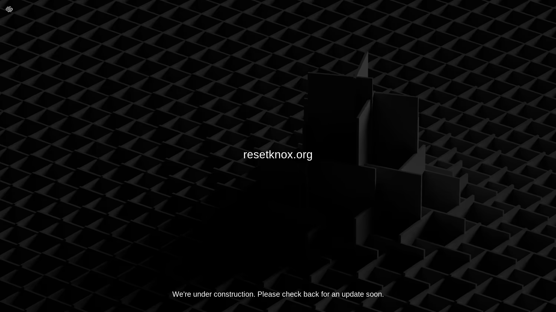website screenshot of https://resetknox.org/