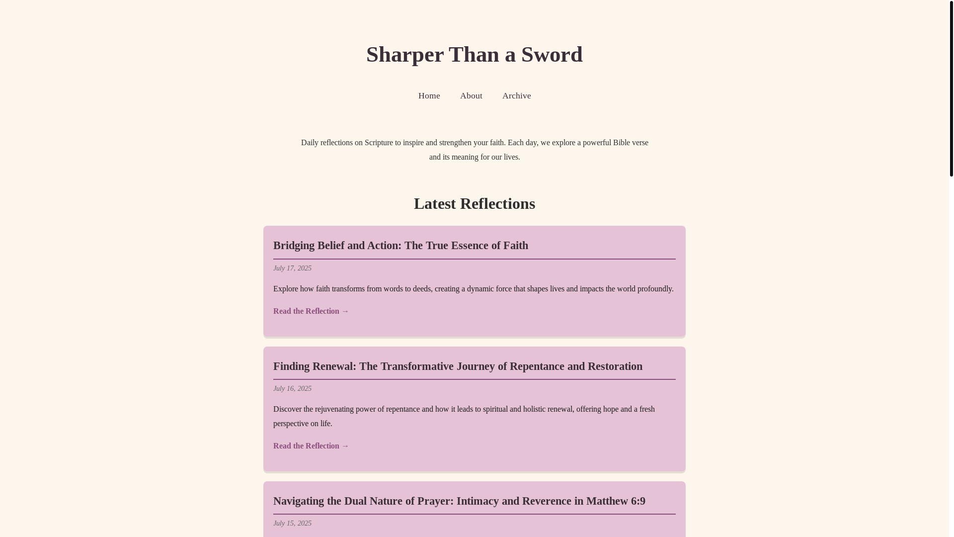 website screenshot of https://sharperthanasword.pages.dev/