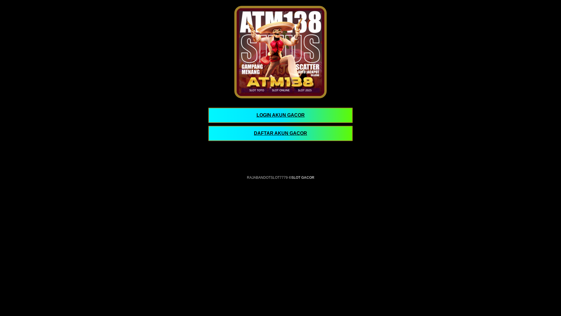 website screenshot of https://rajabandotslot7779.online/