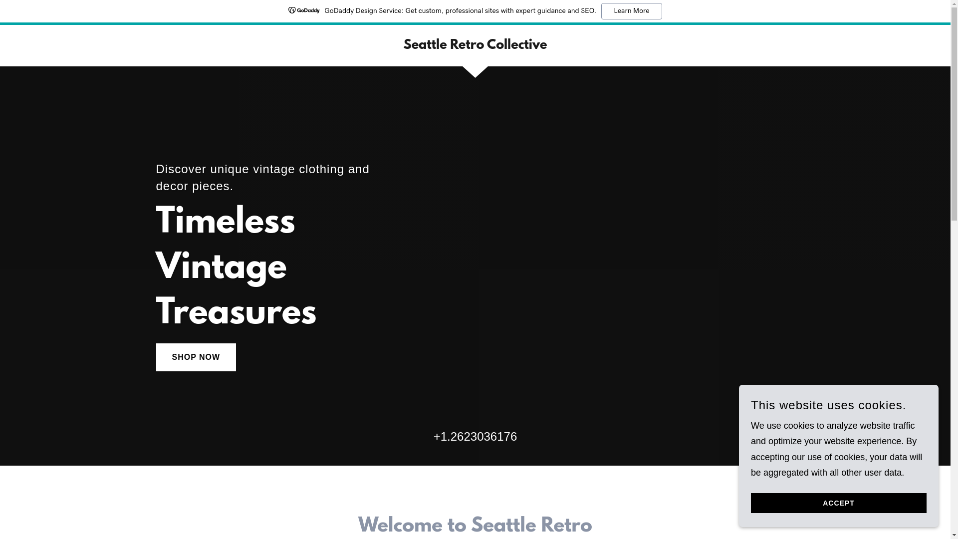 website screenshot of https://seattleretrocollective.com/