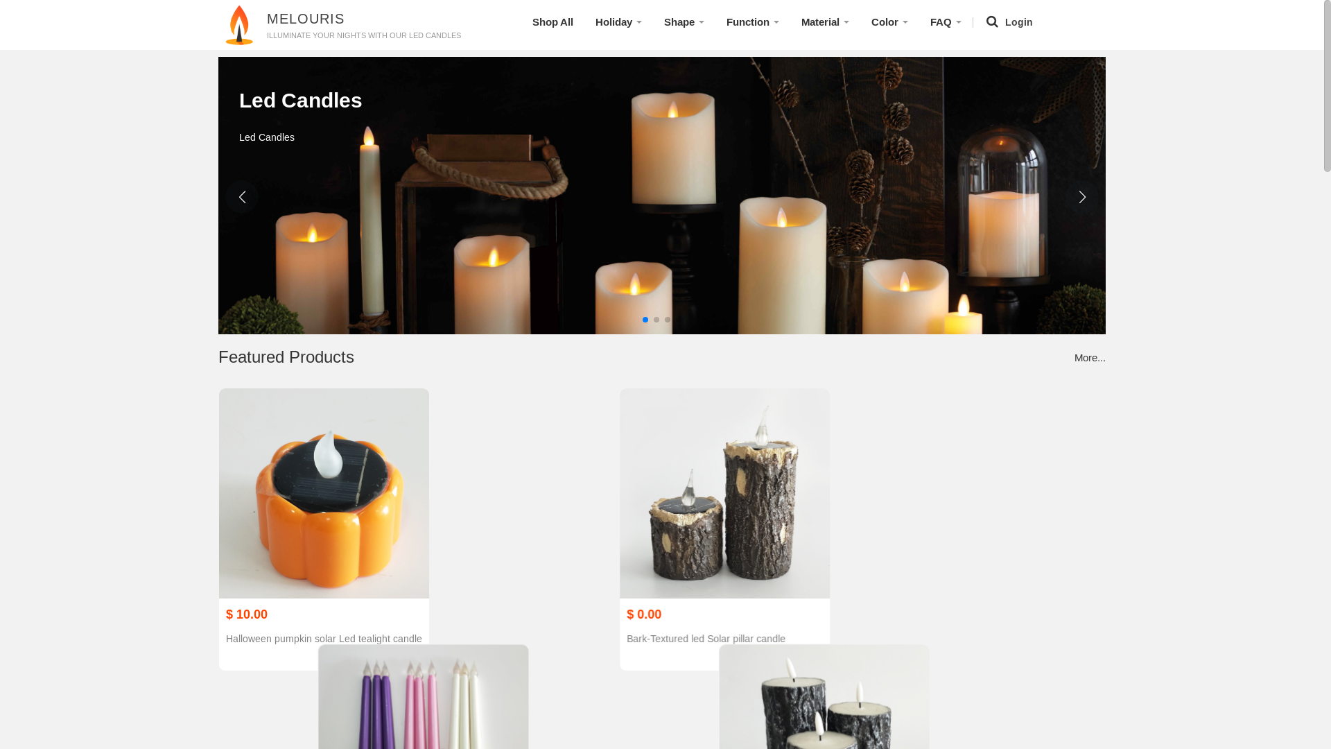 website screenshot of https://melouris.com/
