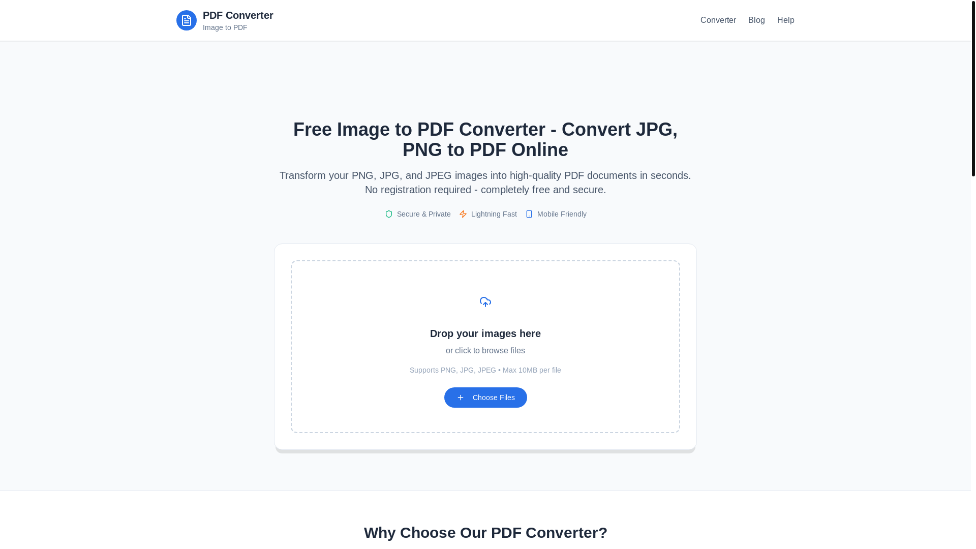 website screenshot of https://pdfconverterpro.org/