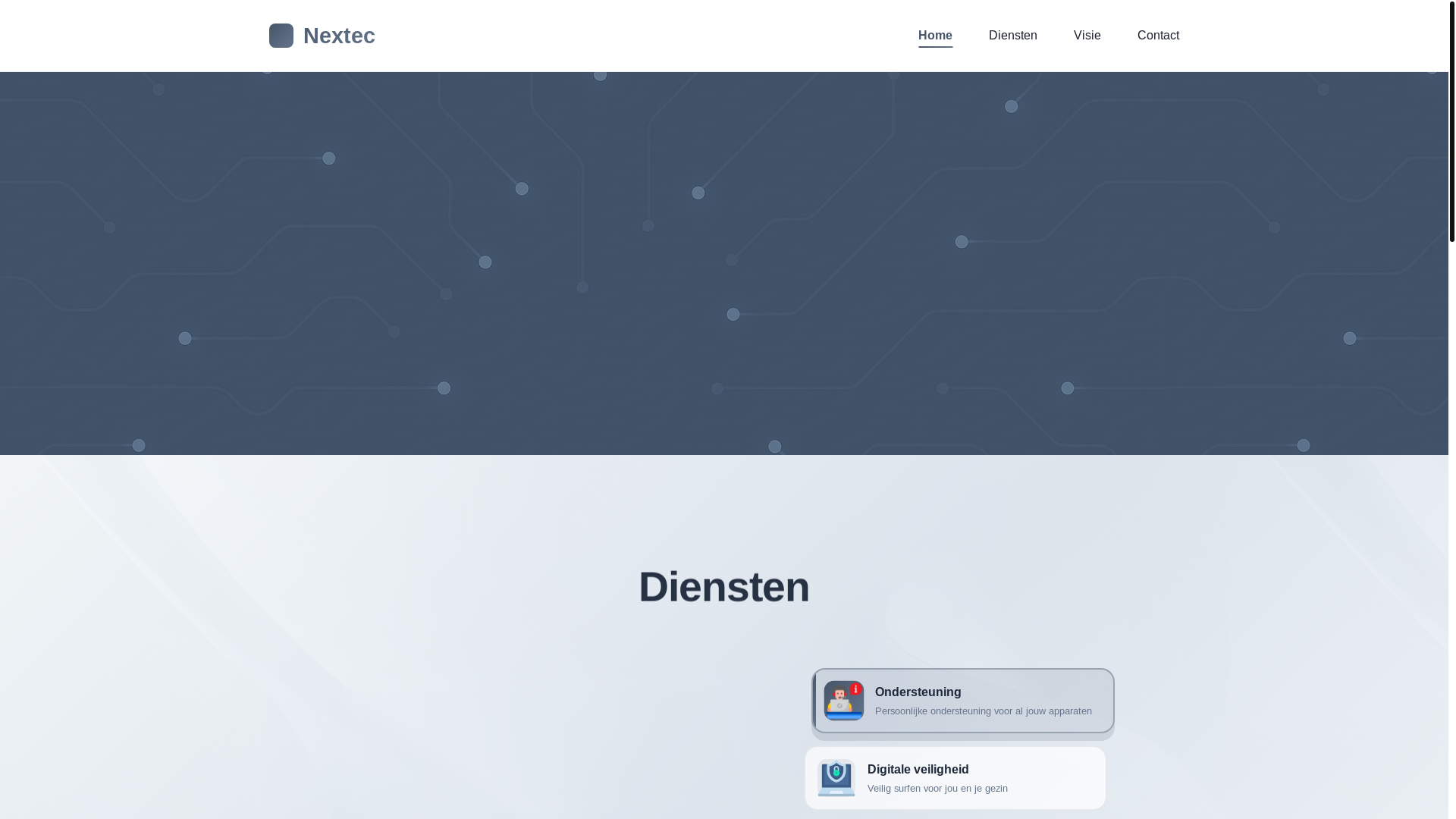 website screenshot of https://nextec-website-html.pages.dev/